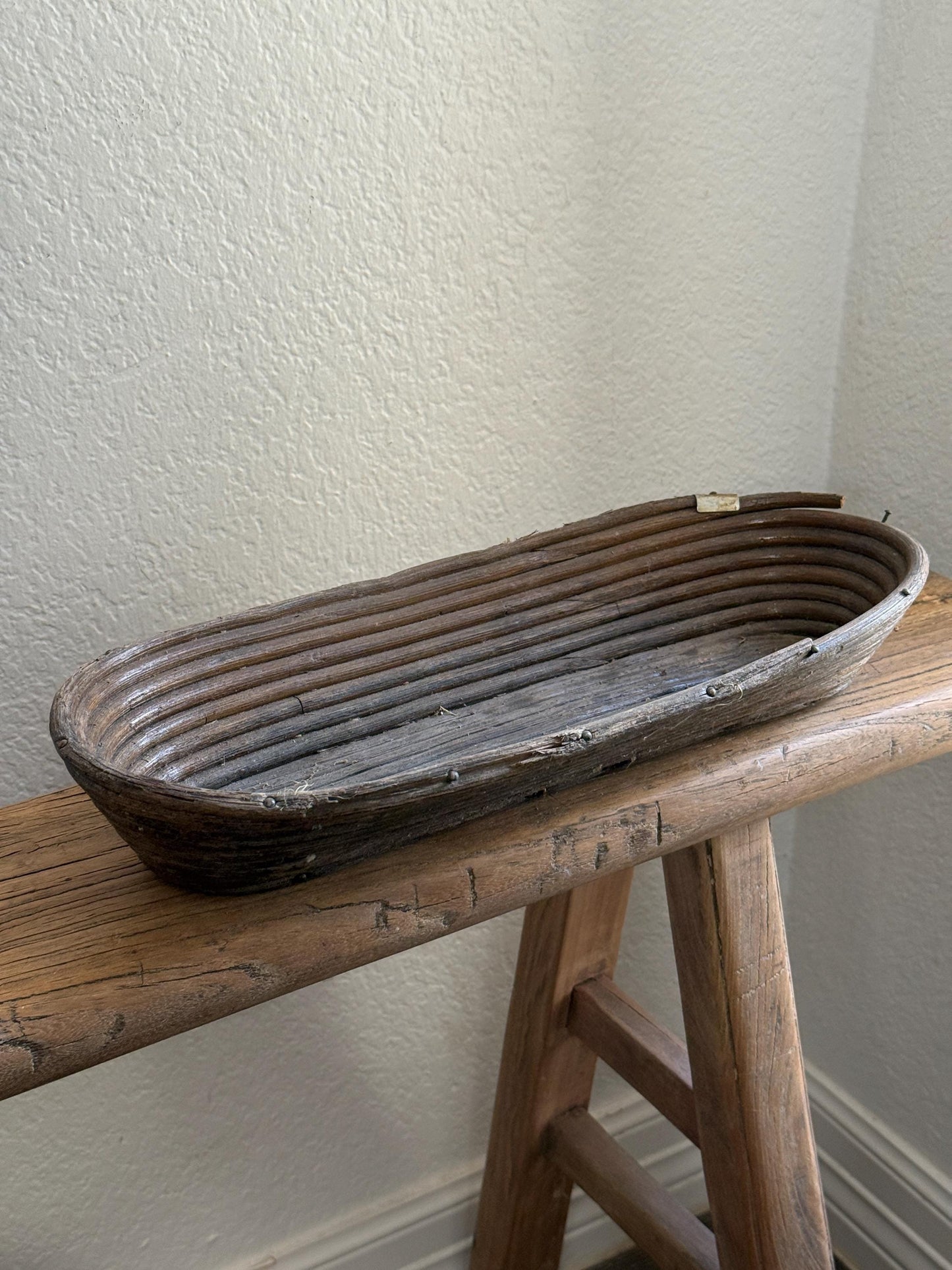 Vintage French Bread Proofing Basket