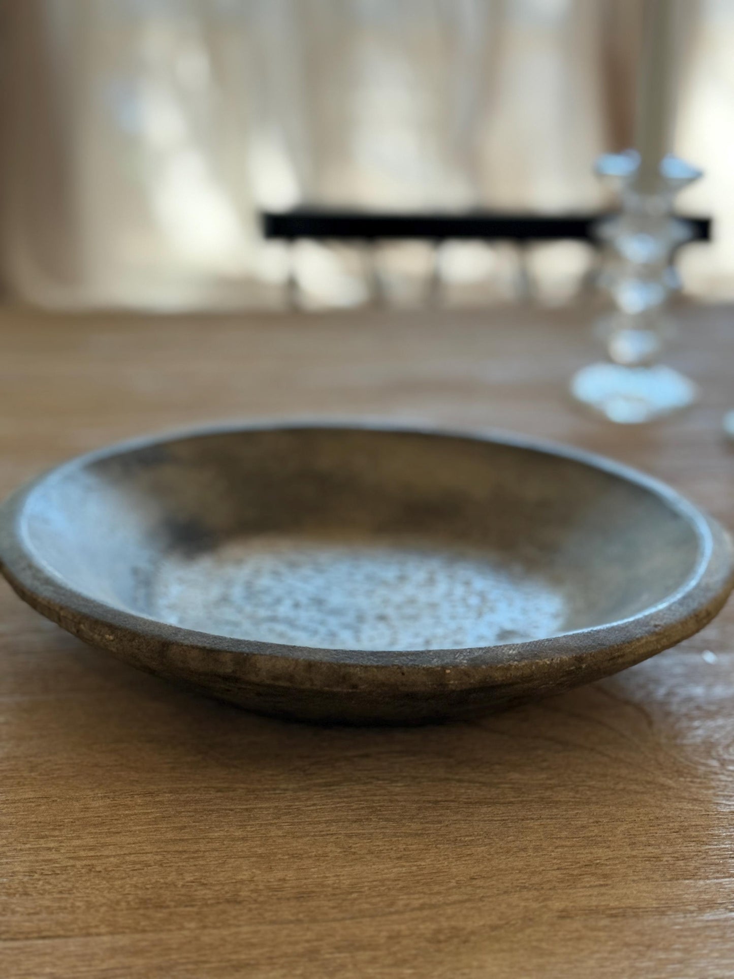 Large Vintage Raw Stone Bowl