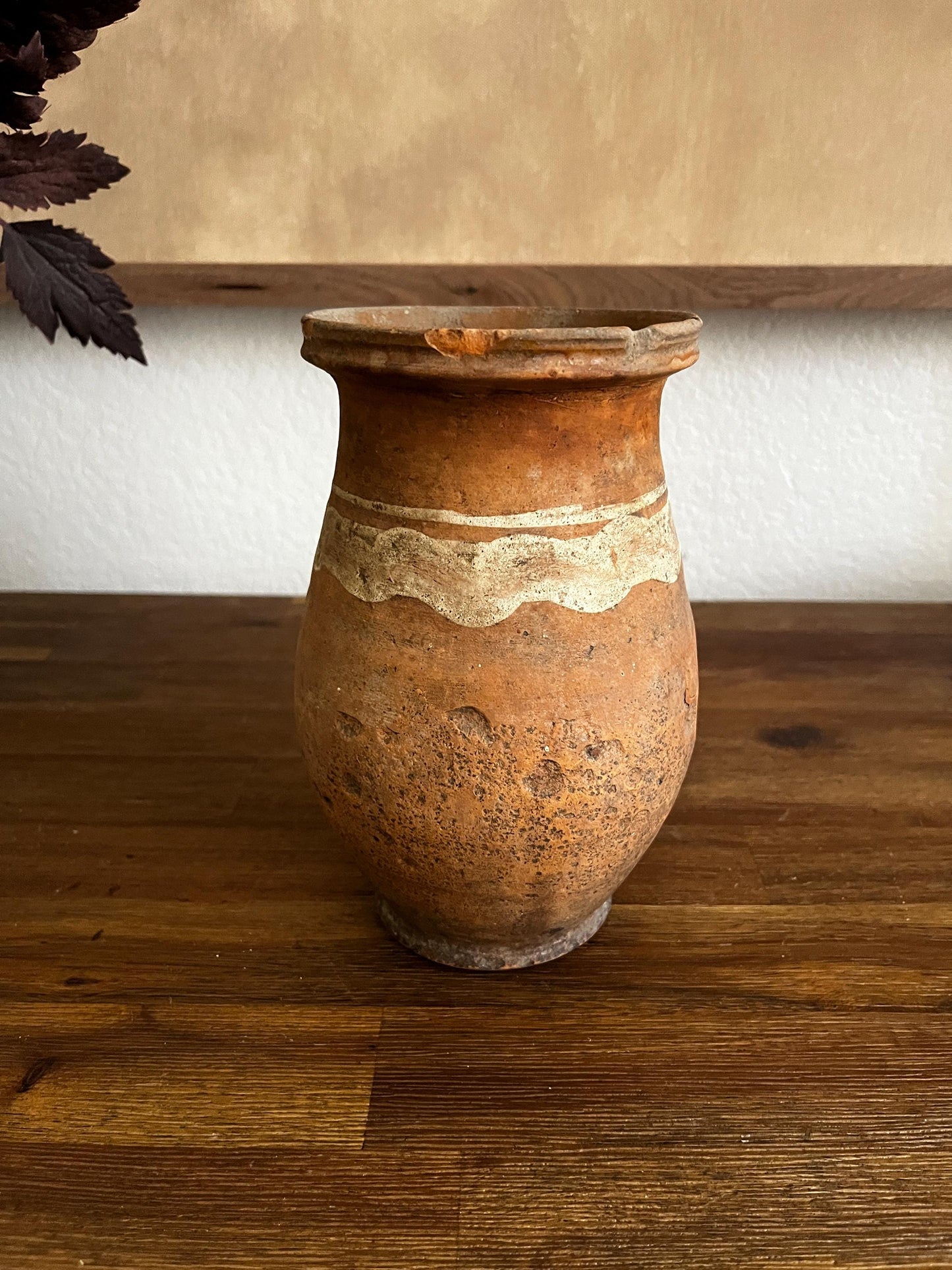 Small Vintage Turkish Olive Jar / Vase
