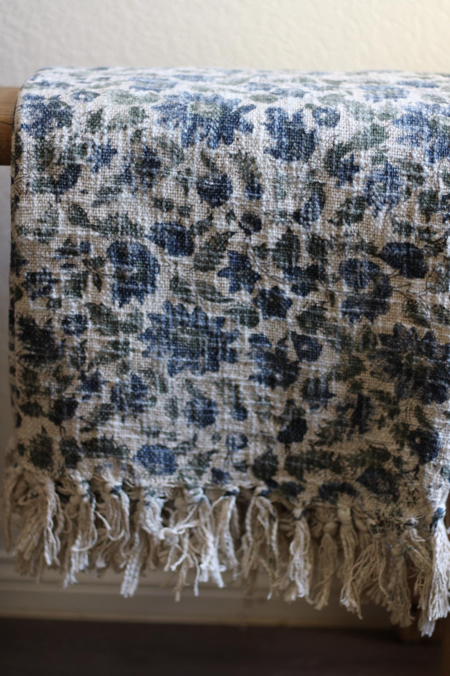 Handmade Throw Blanket Handblock Floral Print
