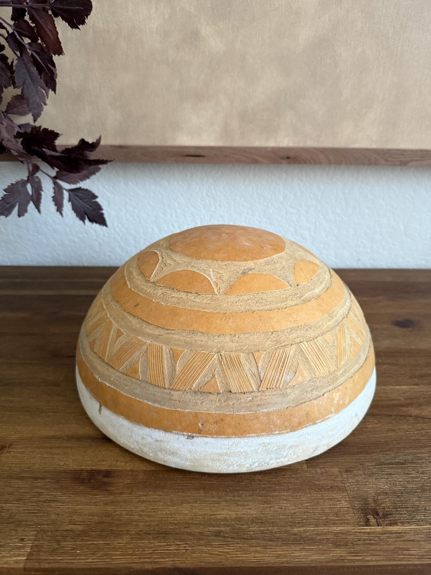 African Calabash Gourd Bowl from Nigeria