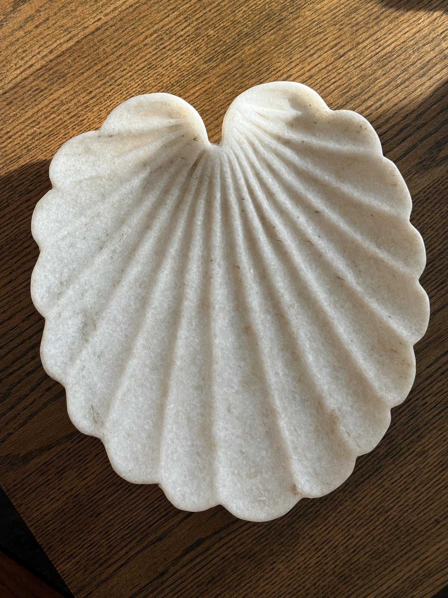 Large Marble Shell Bowl Platter