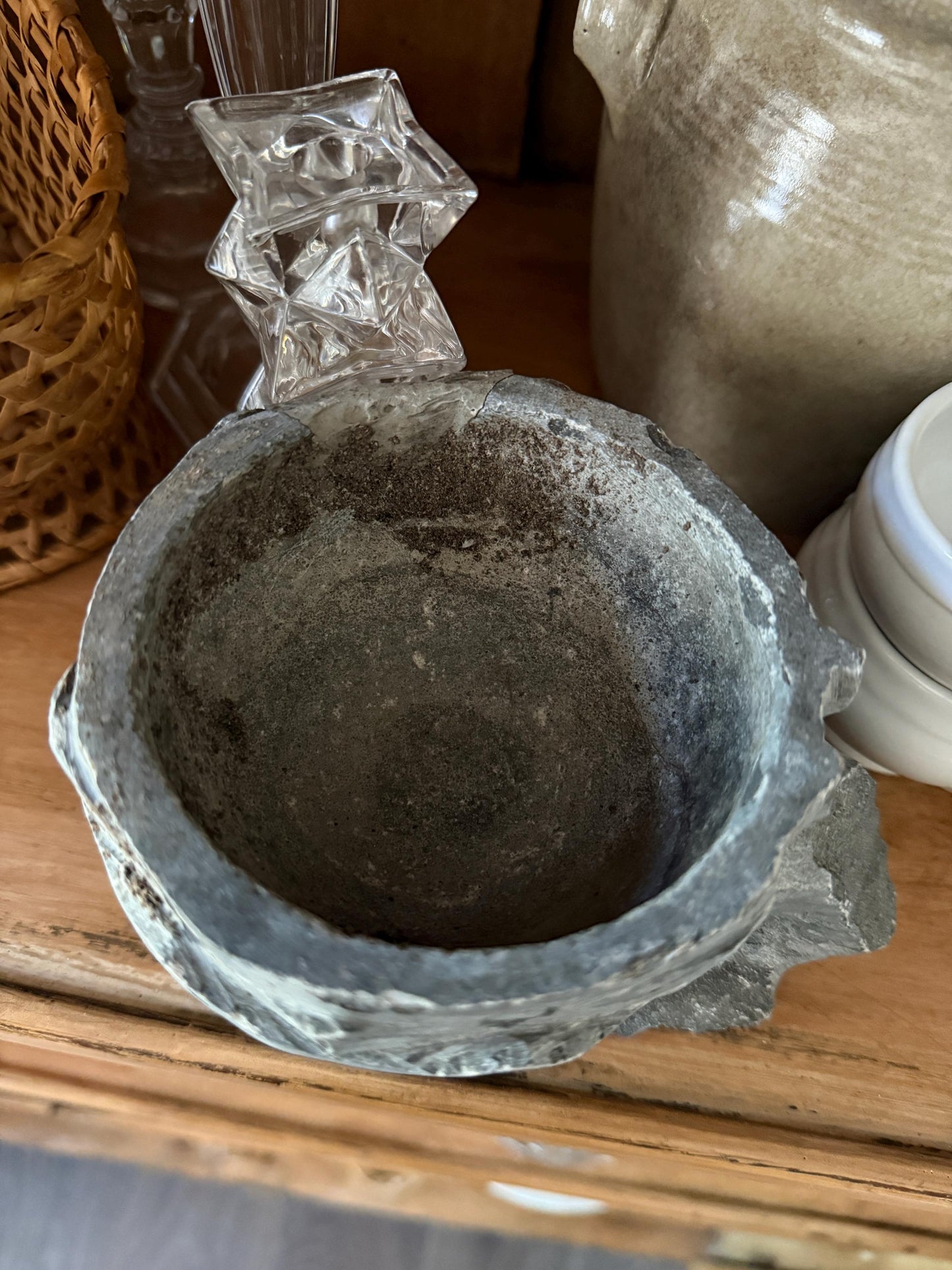 Ancient Carved Stone Vessel