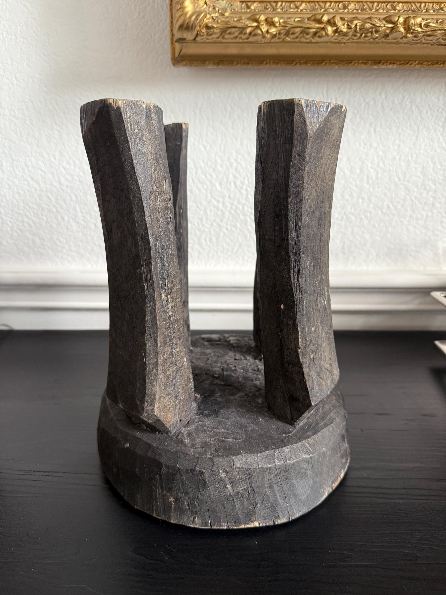 Vintage African Senufo Stool Curved Leg