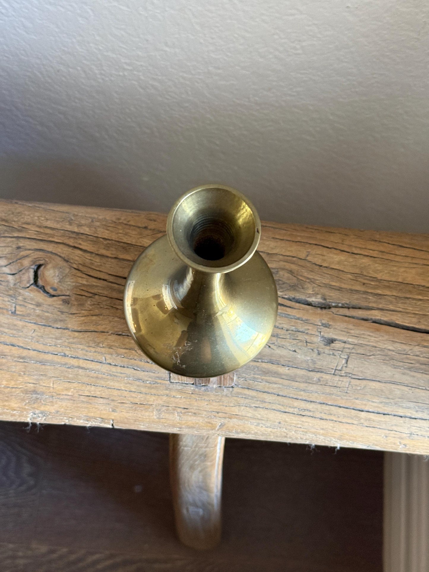 Mid-Century Modern Brass Vase