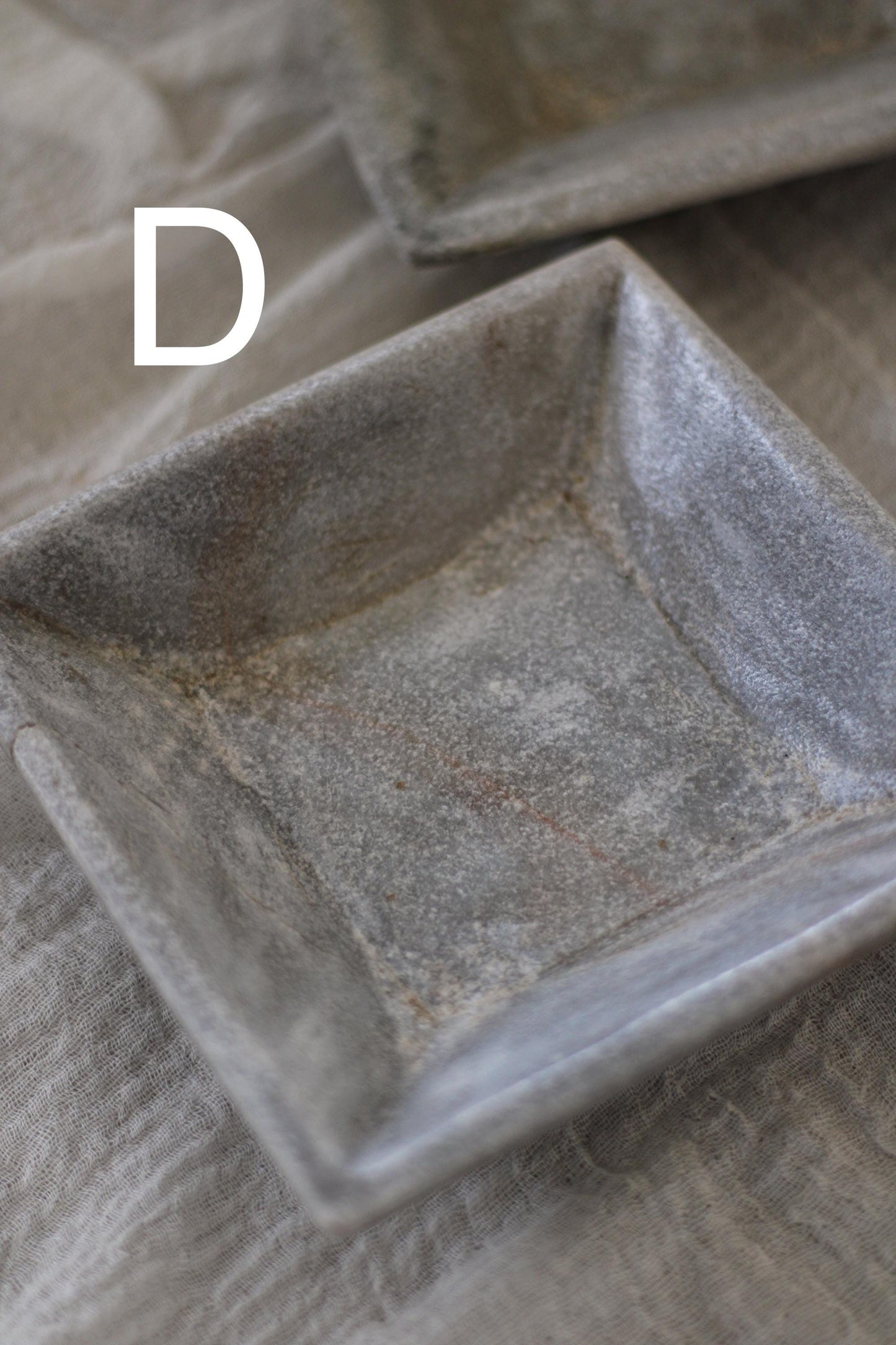 Square Vintage Marble Stone Bowl