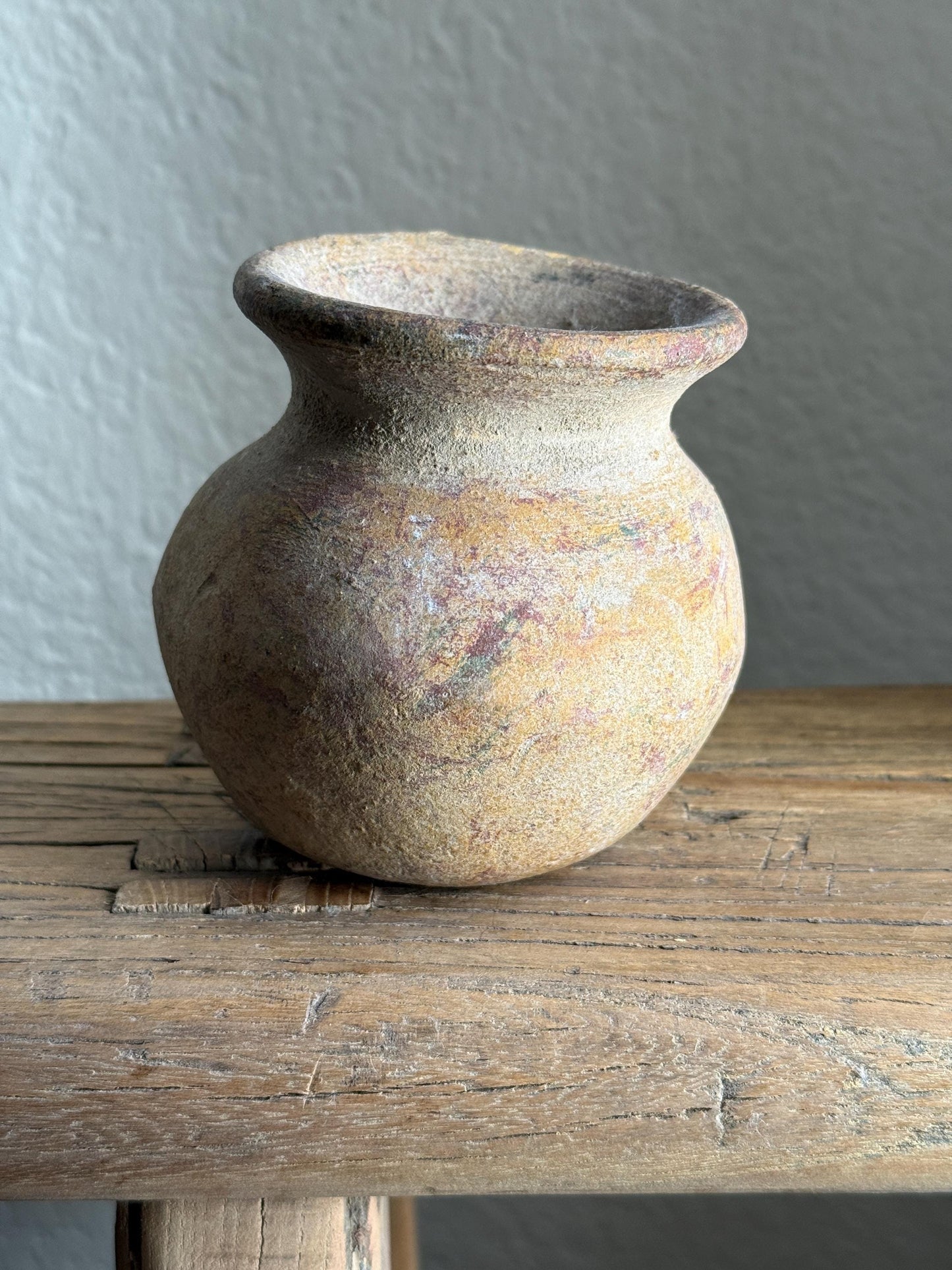 Small Vintage Clay Pot Vessel