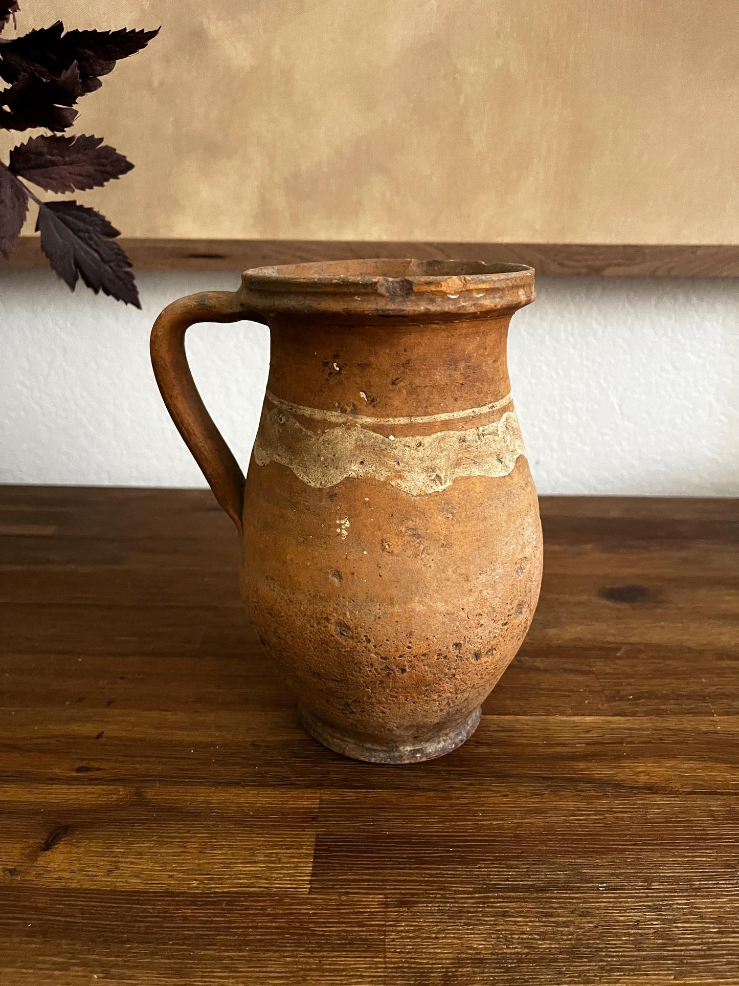Small Vintage Turkish Olive Jar / Vase