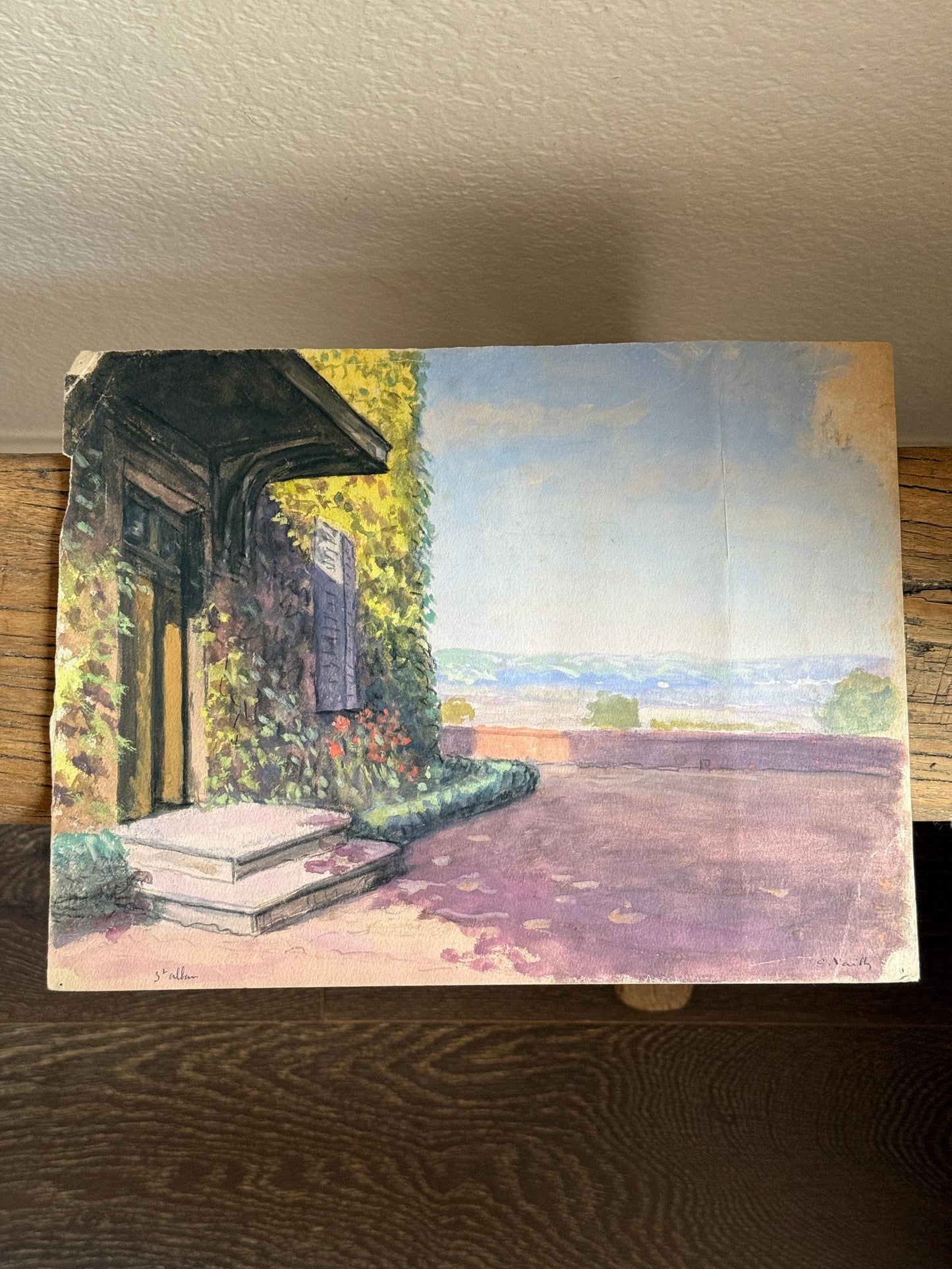 Original Watercolor Painting on Paper Artist Signed