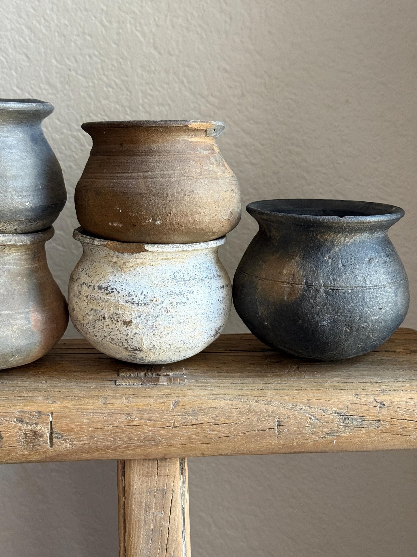 Small Vintage Clay Pot Vessel