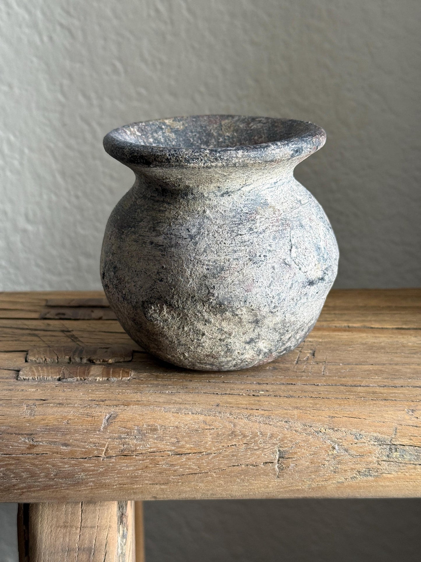 Small Vintage Clay Pot Vessel