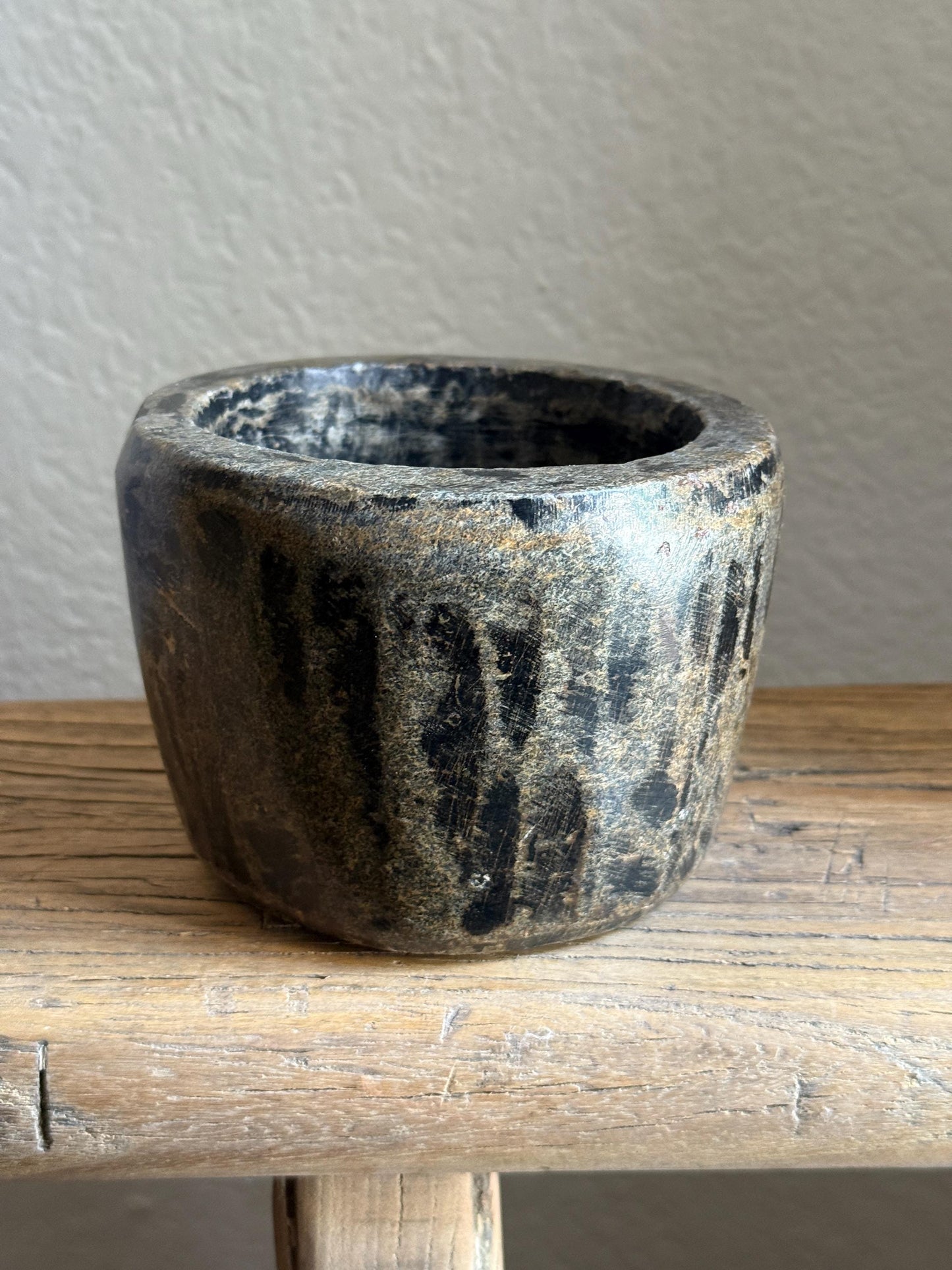 Vintage Stone Bowl / Stone Pickle Pot