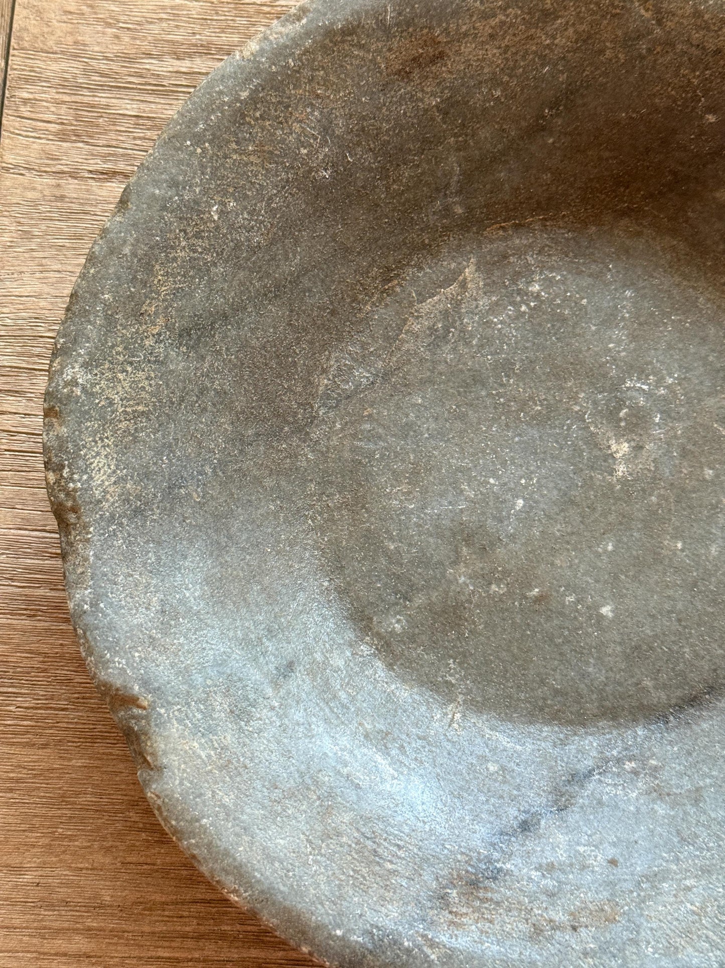Large Vintage Raw Stone Bowl