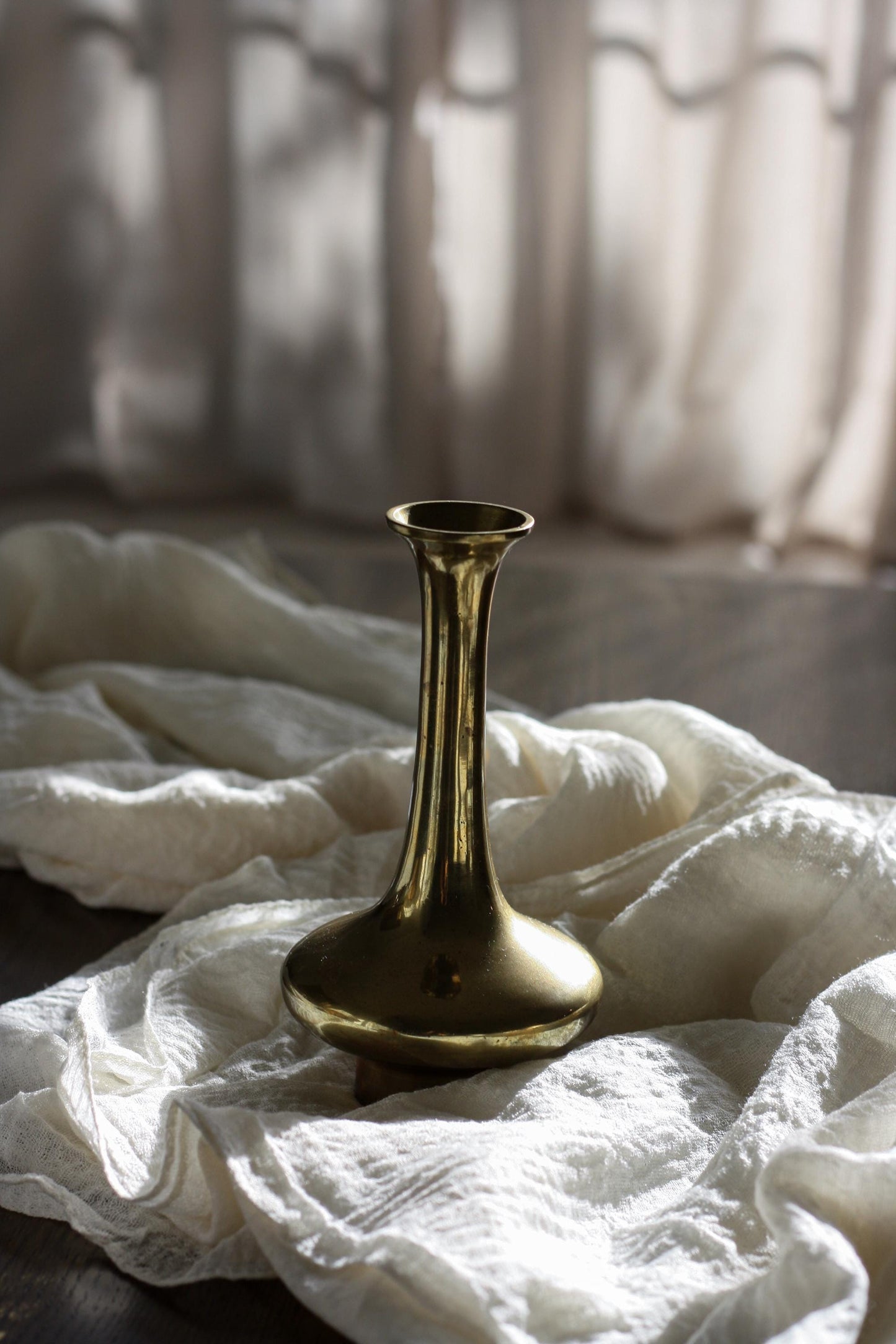 Mid-Century Modern Brass Vase