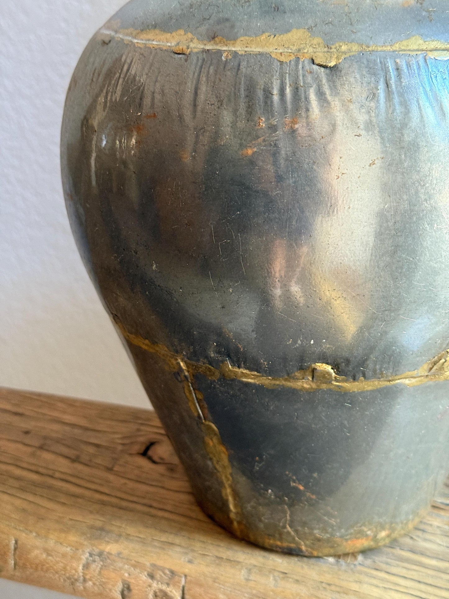 Antique Indian Metal Water Jug Vase