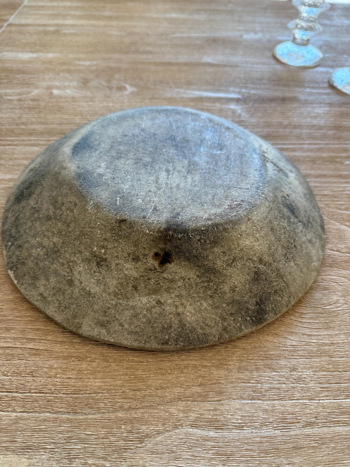 Large Vintage Raw Stone Bowl
