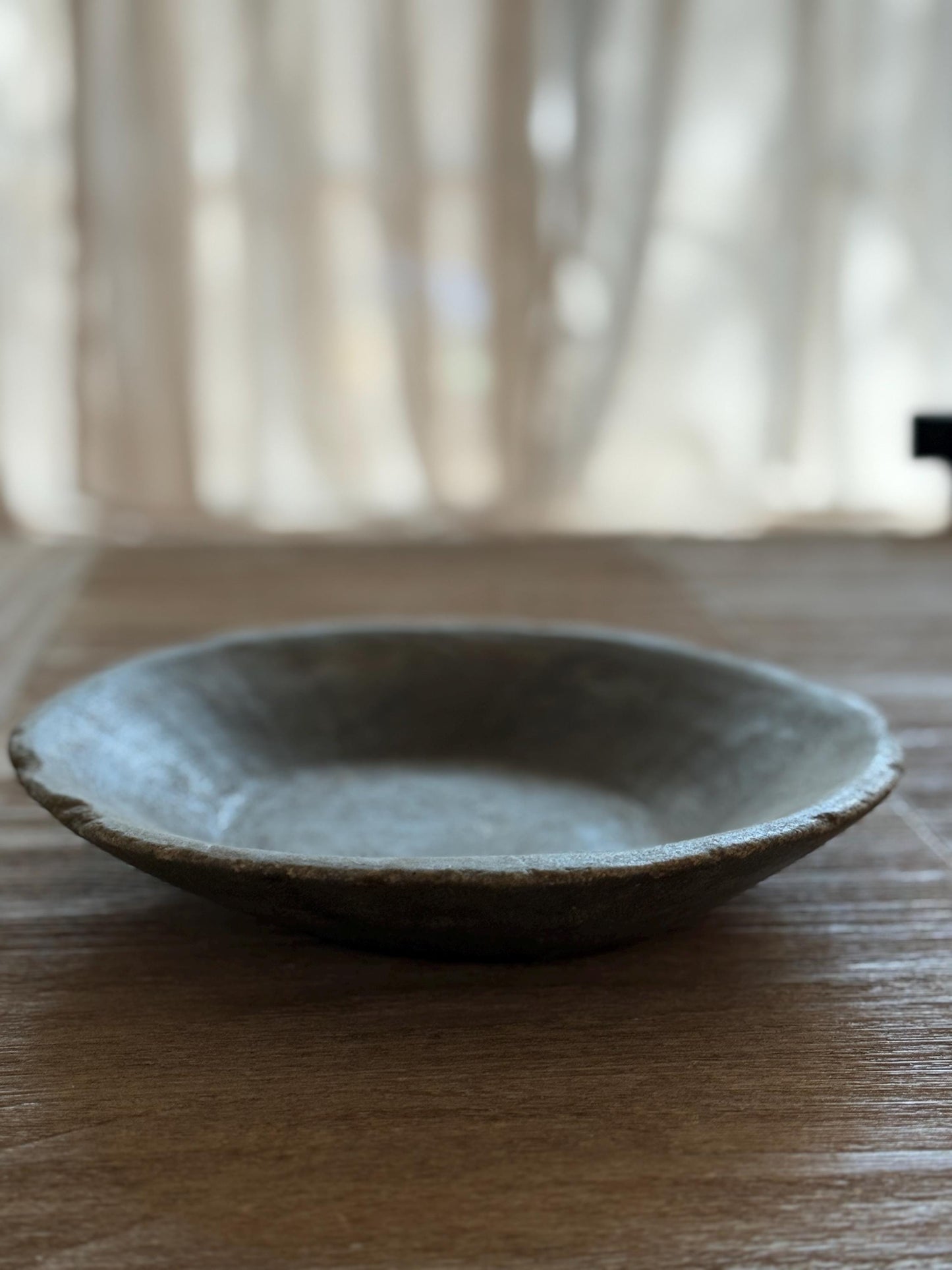 Large Vintage Raw Stone Bowl