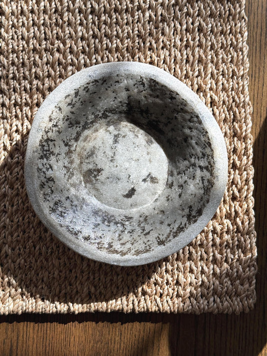 Vintage Raw Stone Bowl