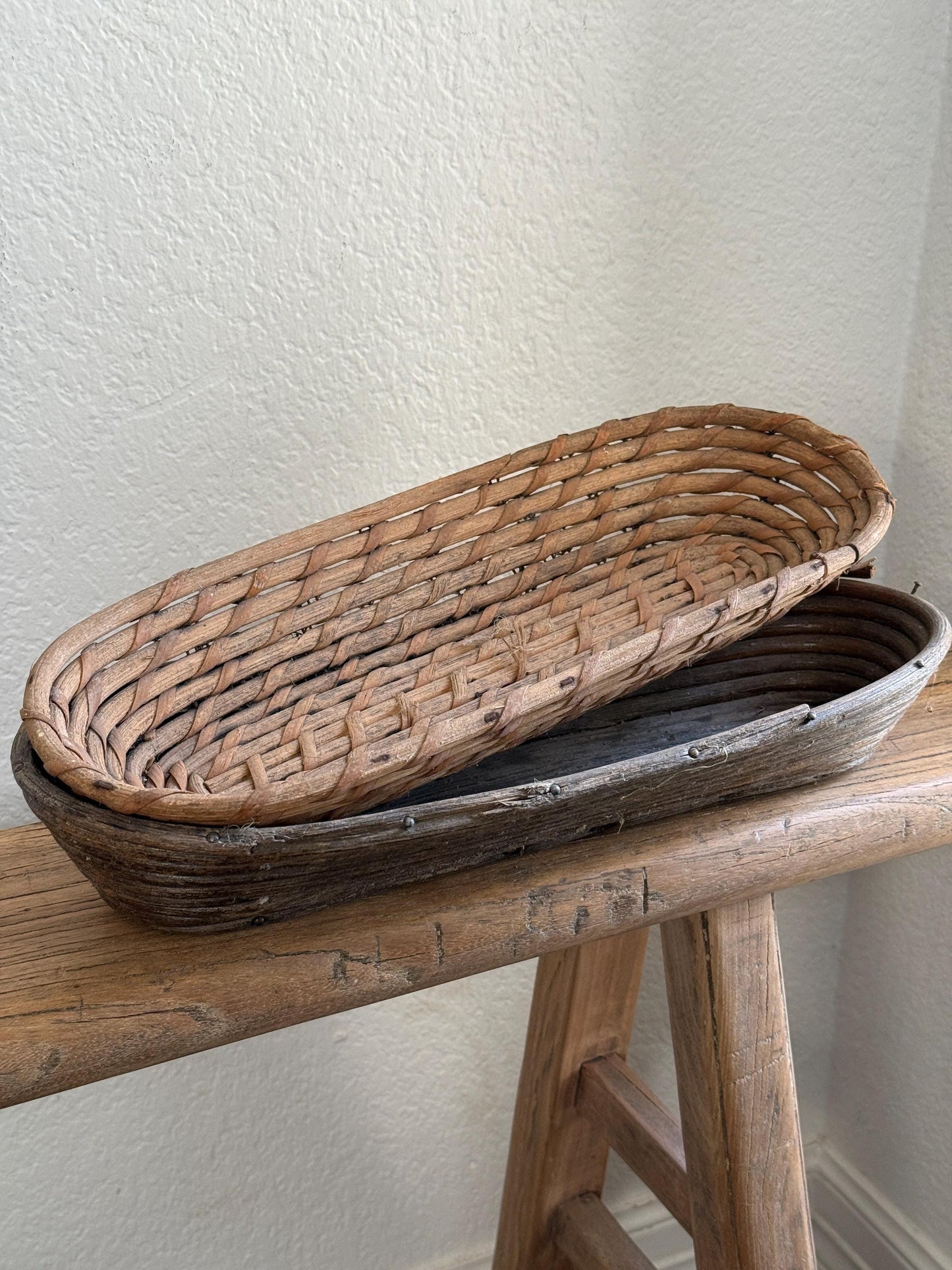 Vintage French Bread Proofing Basket