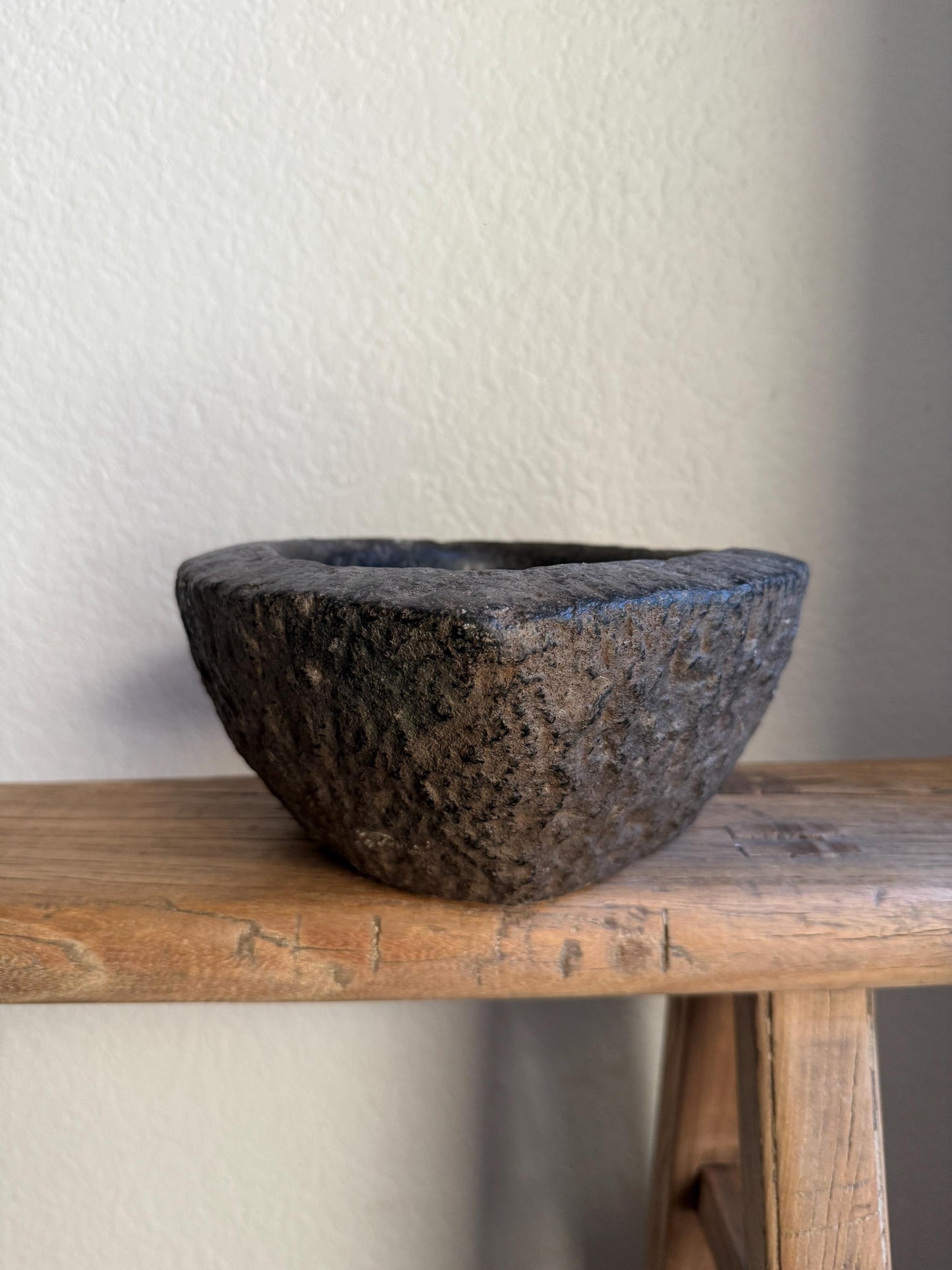 Hand Carved Stone Bowl/Mortar
