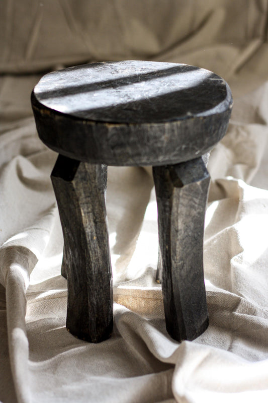 Vintage African Senufo Stool Curved Leg