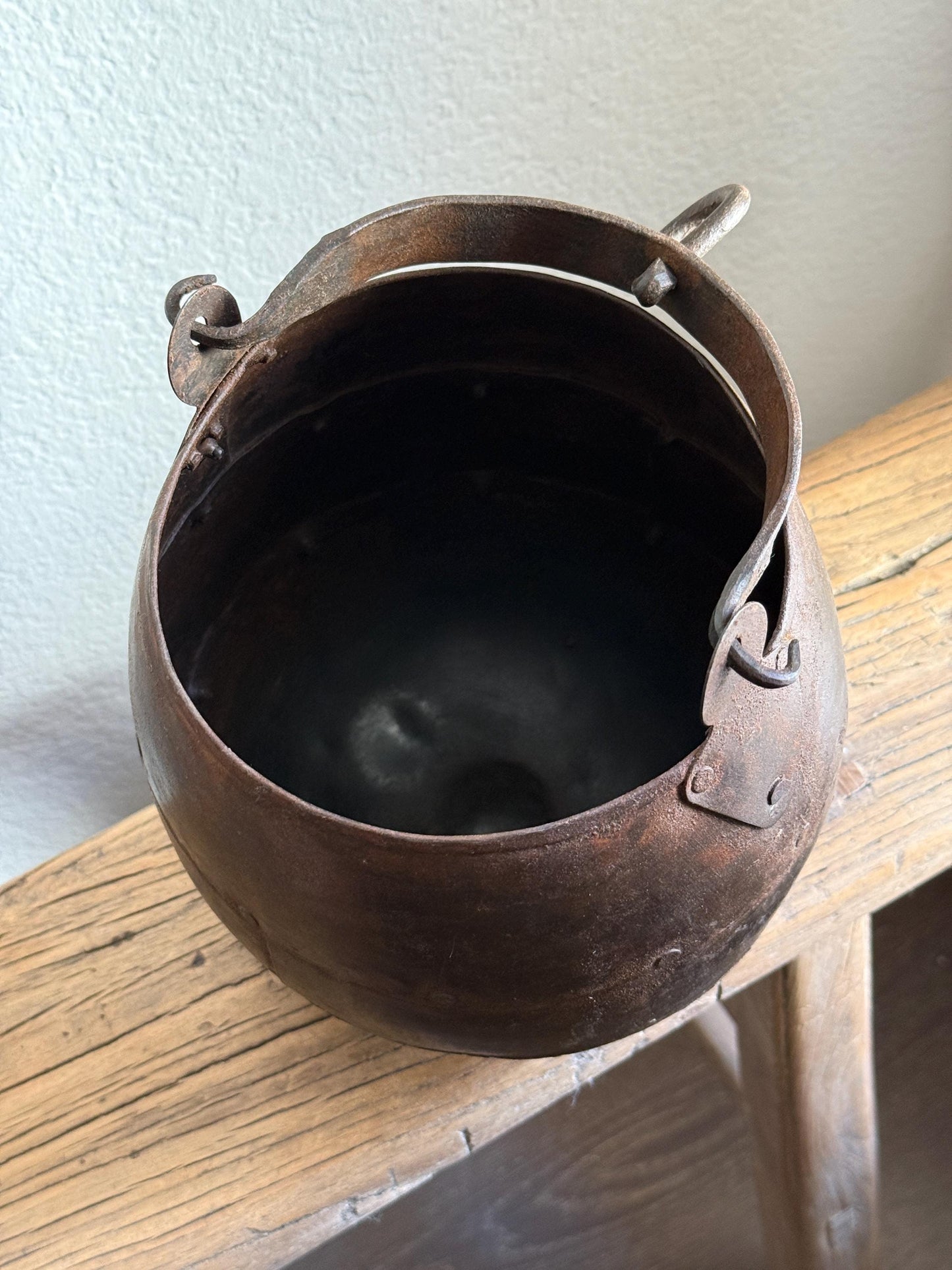 Vintage Iron Village Boiling Pot