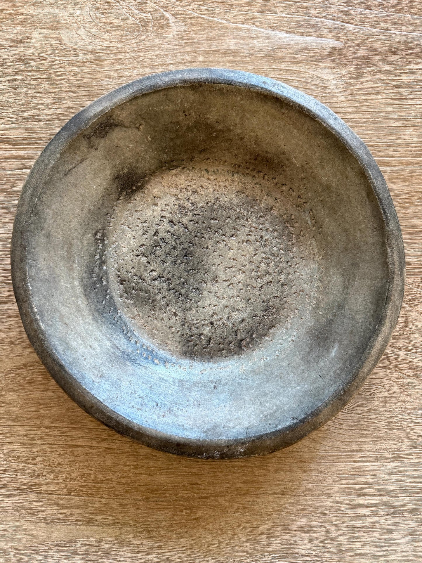 Large Vintage Raw Stone Bowl