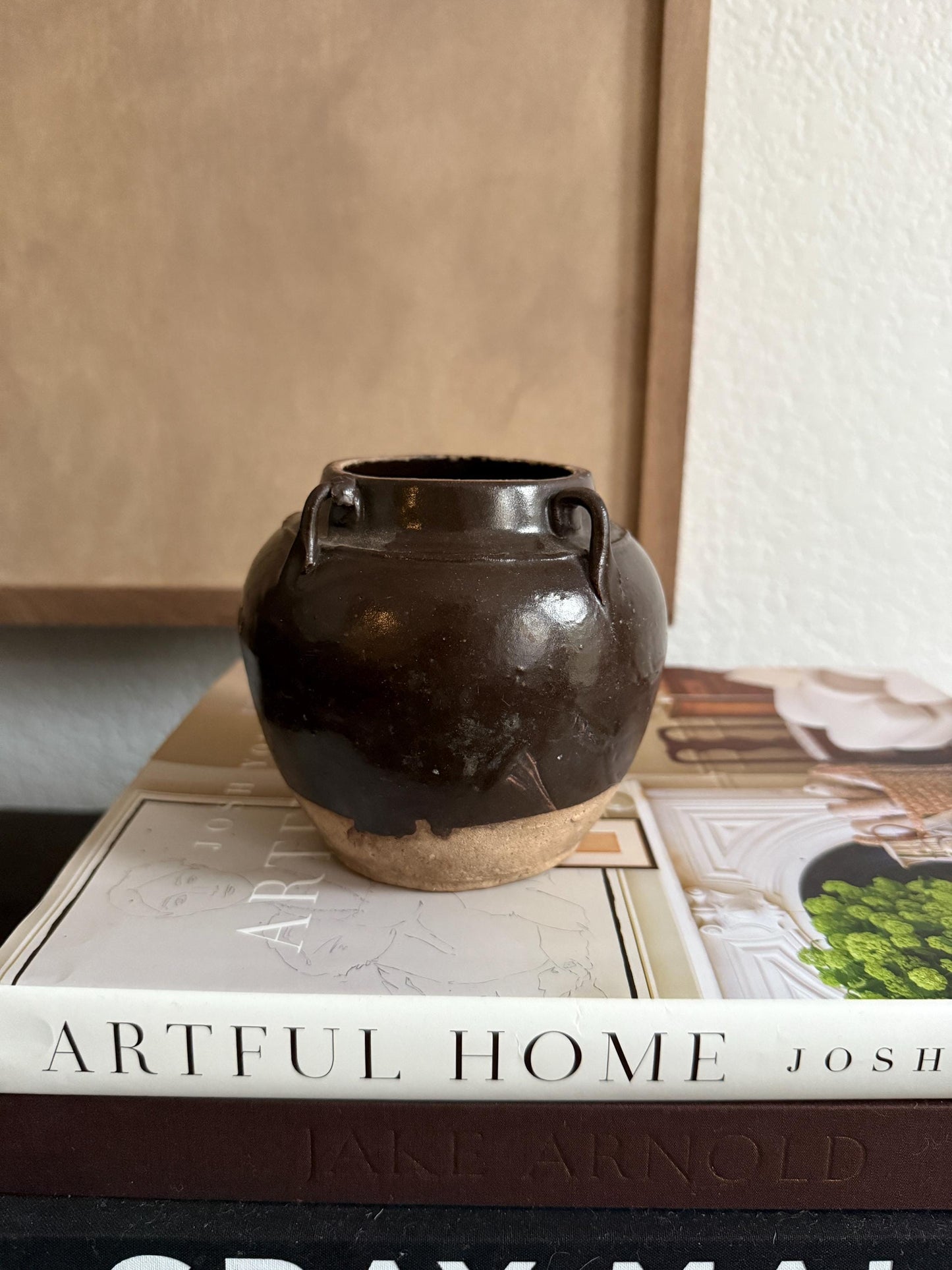 Antique Brown Chinese Pot Primitive Vessel