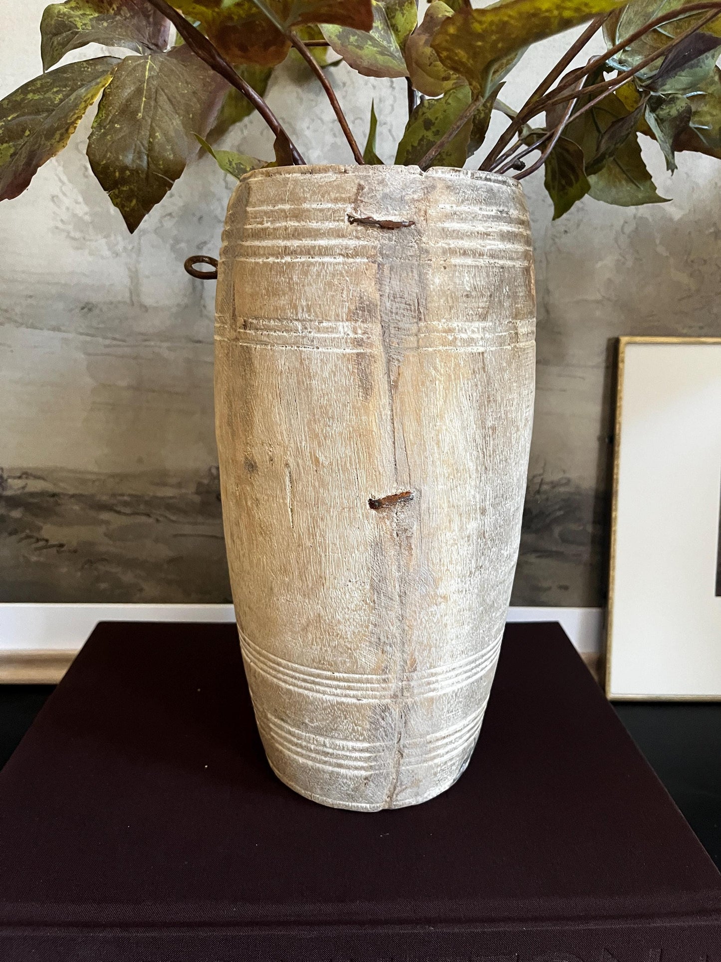 Antique Wooden Vase
