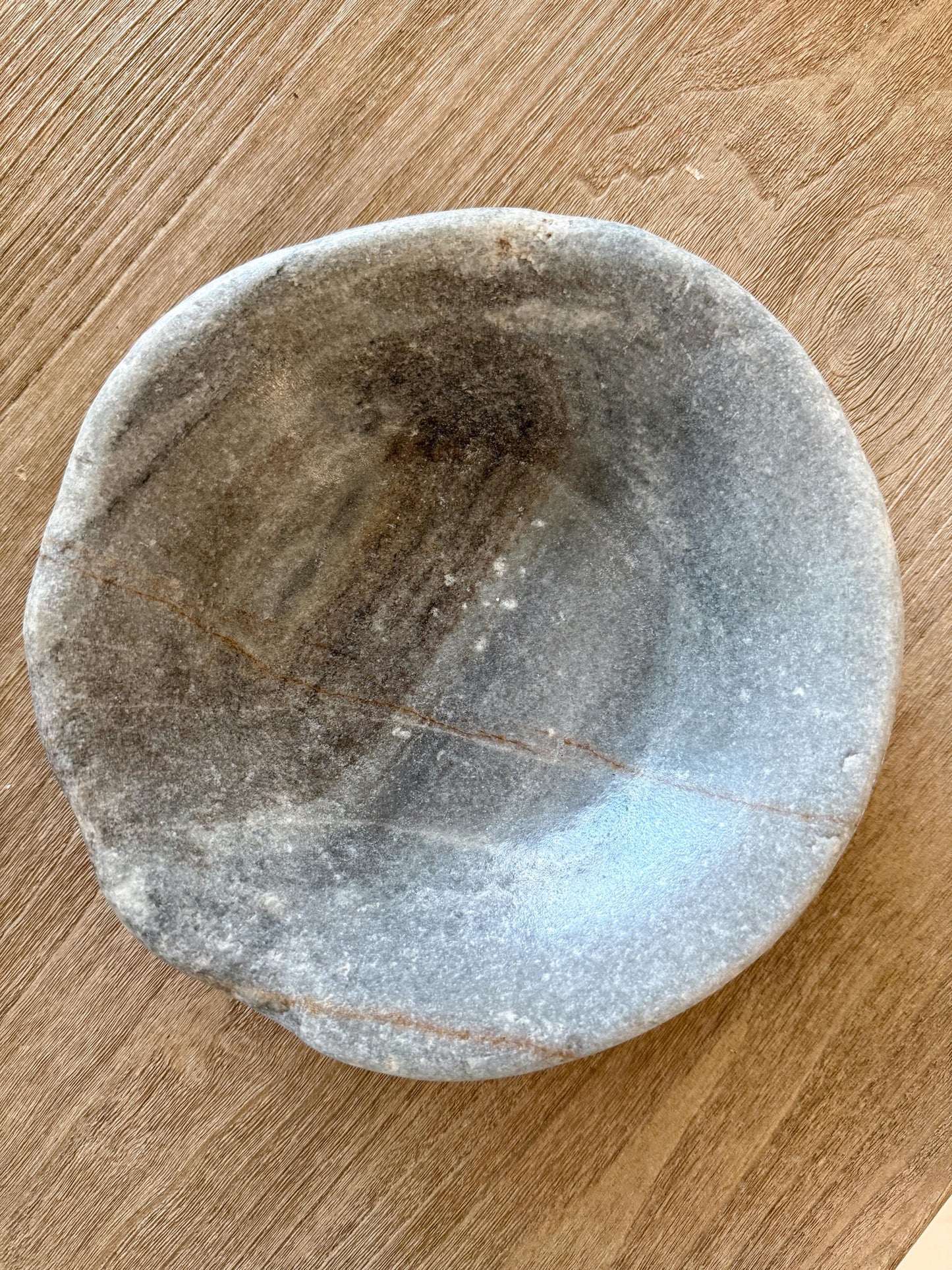 Large Vintage Raw Stone Bowl
