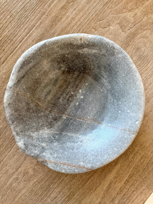Large Vintage Raw Stone Bowl