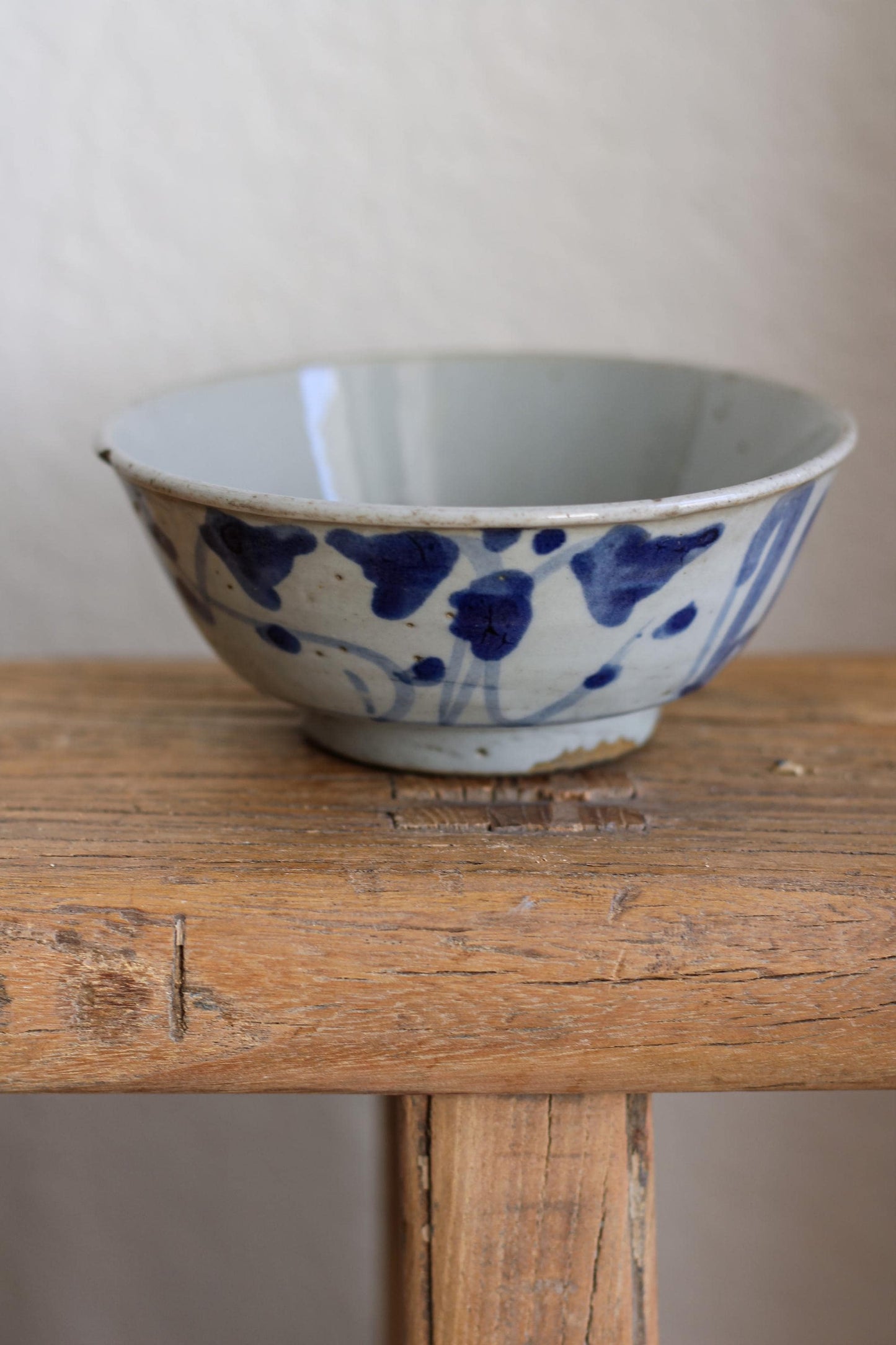 Antique Chinese Porcelain Bowl Blue White Provincial
