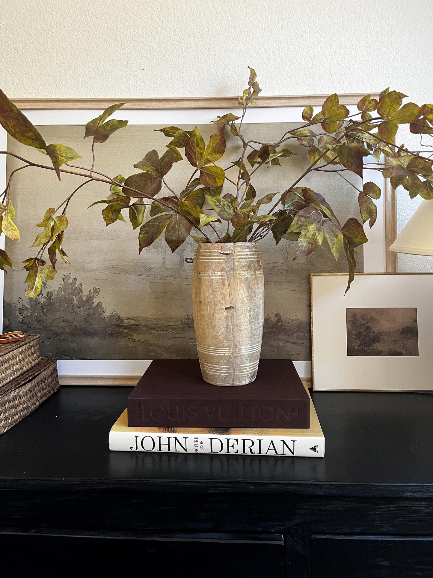 Antique Wooden Vase