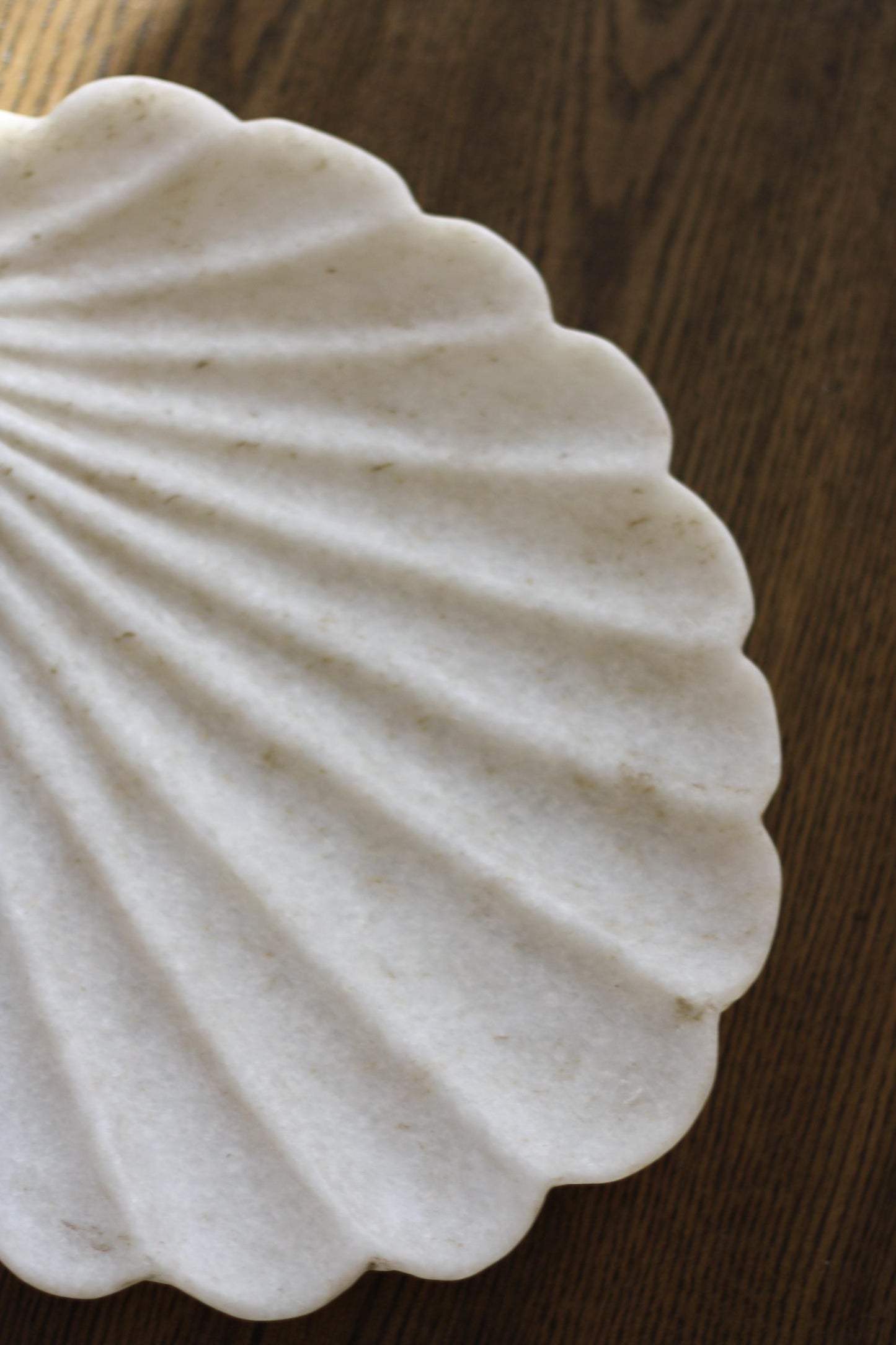 Large Marble Shell Bowl Platter