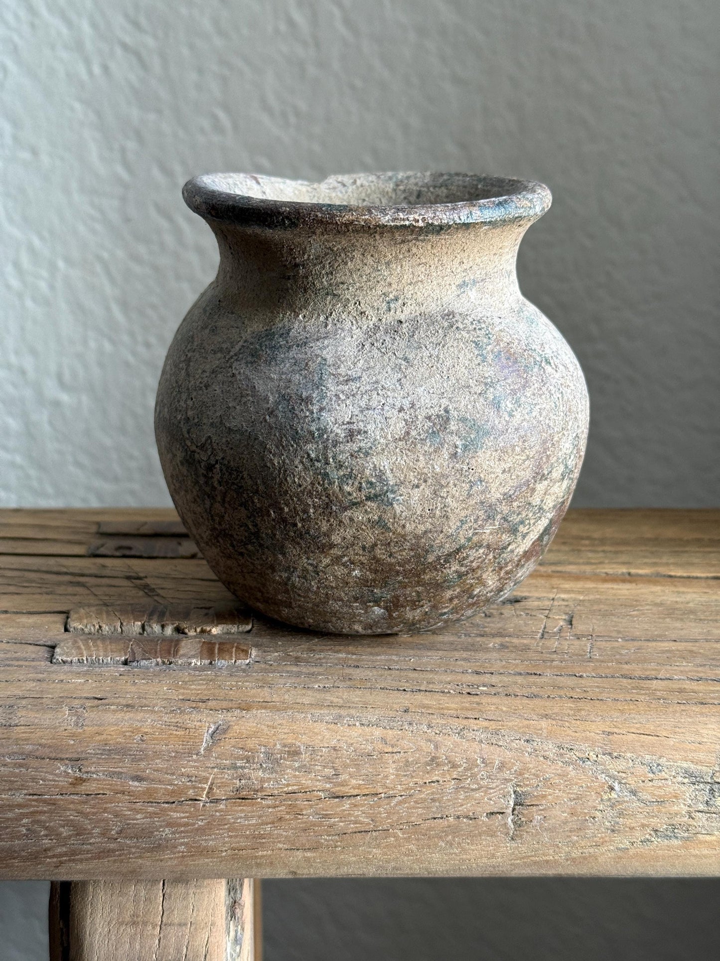 Small Vintage Clay Pot Vessel