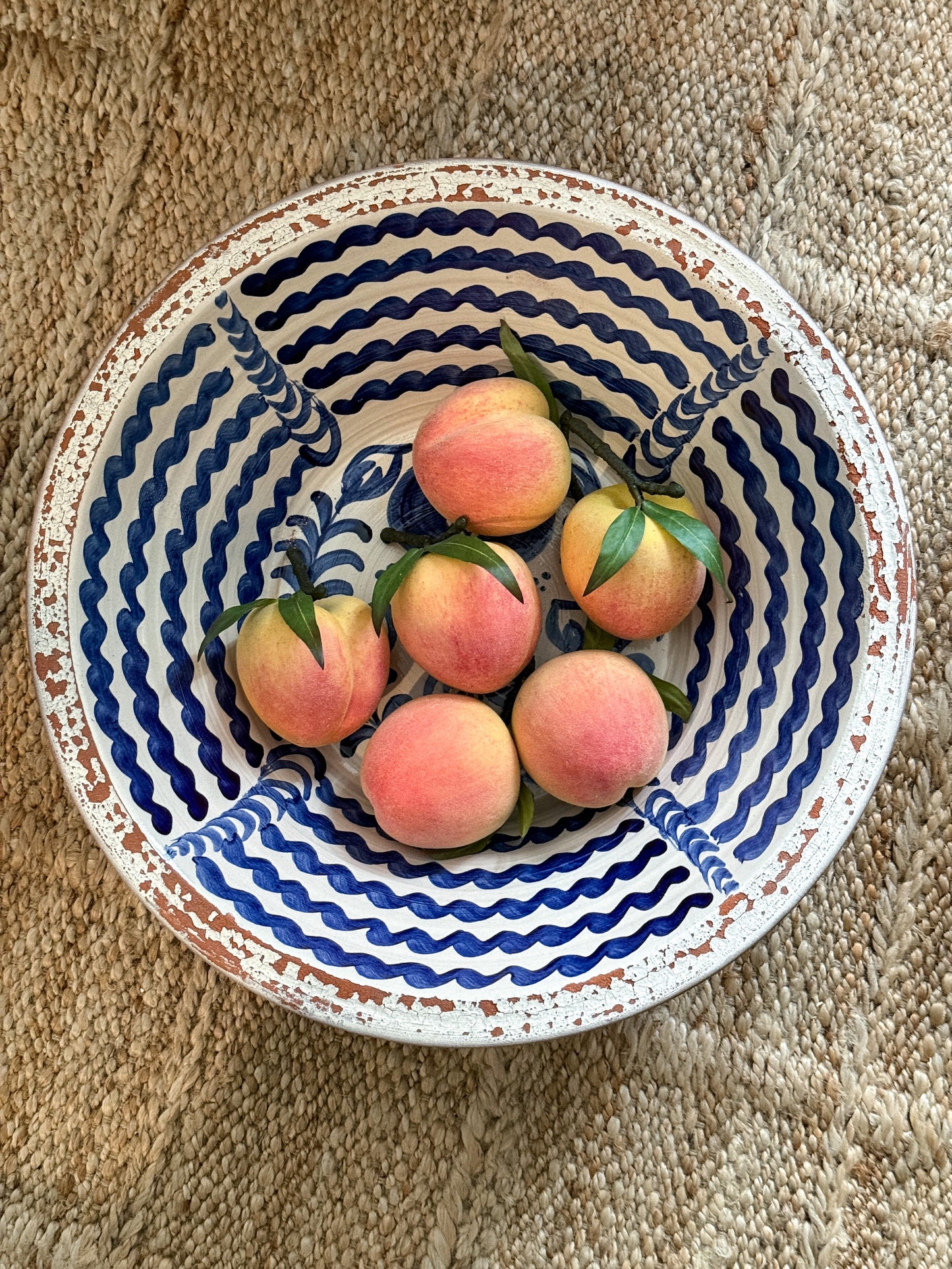 Large Spanish Fajalauza Lebrillo Bowl
