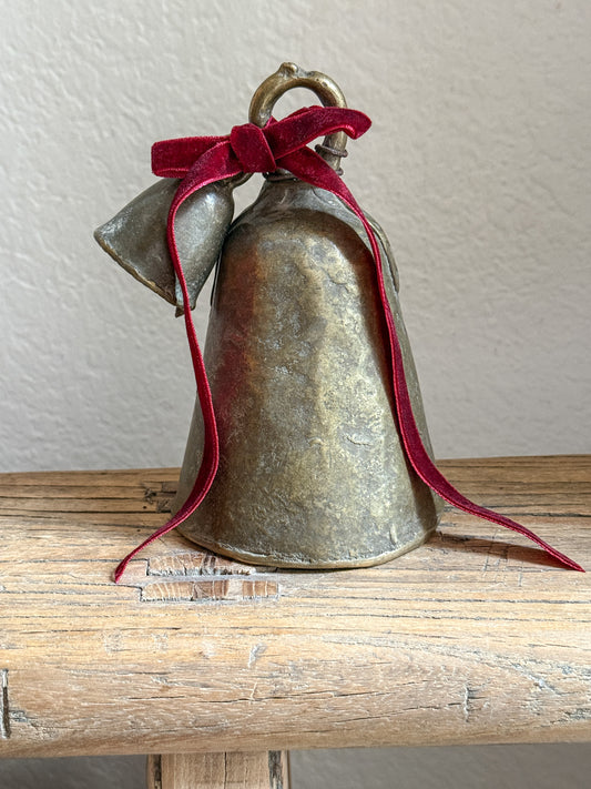 Set of Vintage African Brass Bells| Holiday Decor