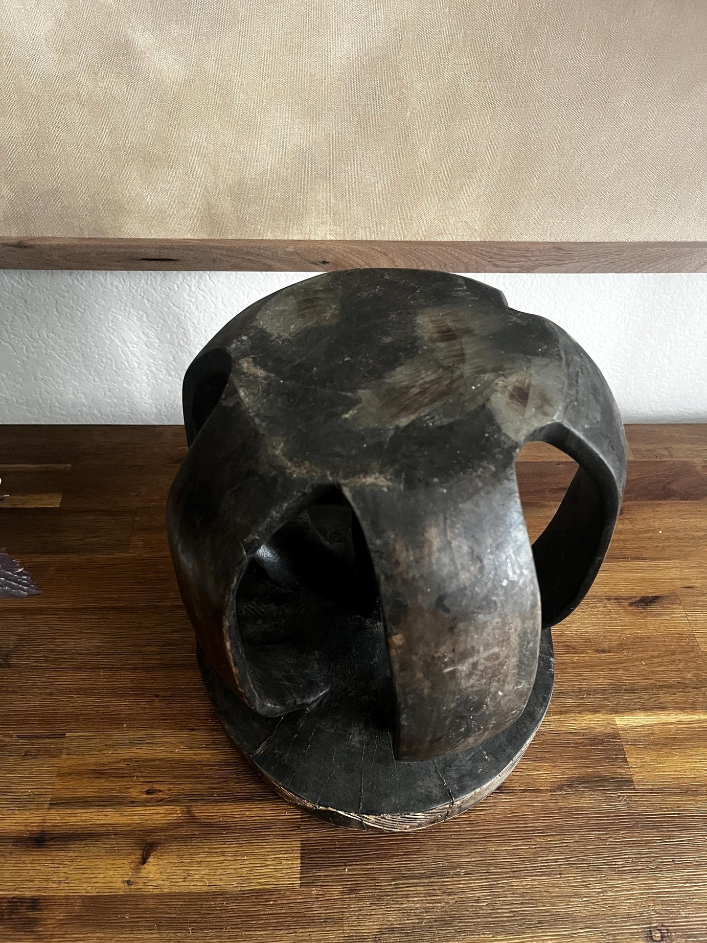 Rare Vintage African Baga Round Stool