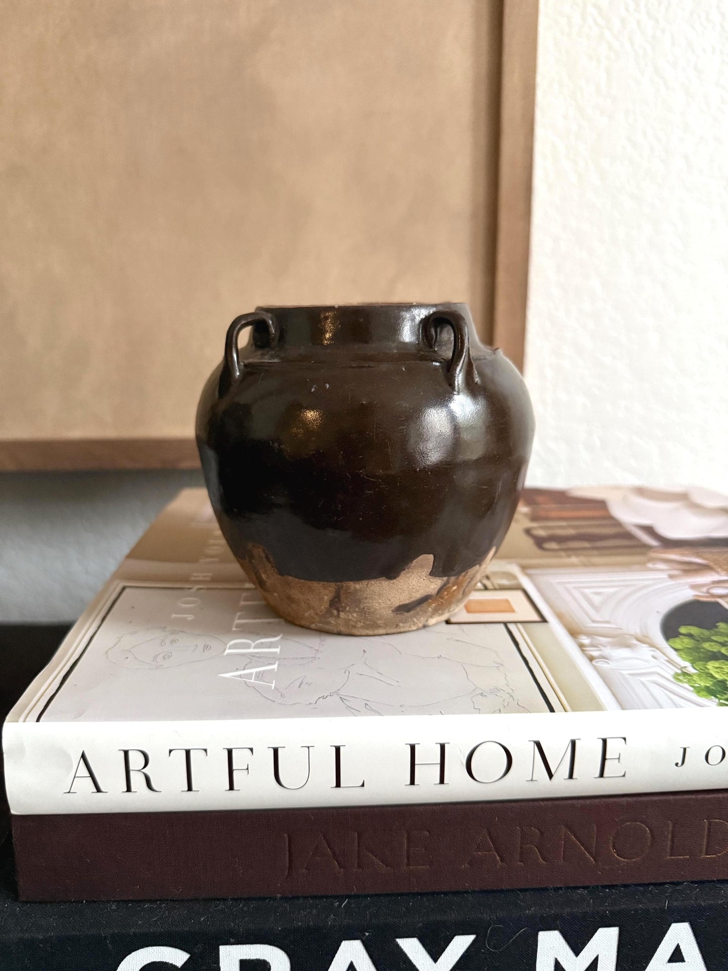 Antique Brown Chinese Pot Primitive Vessel