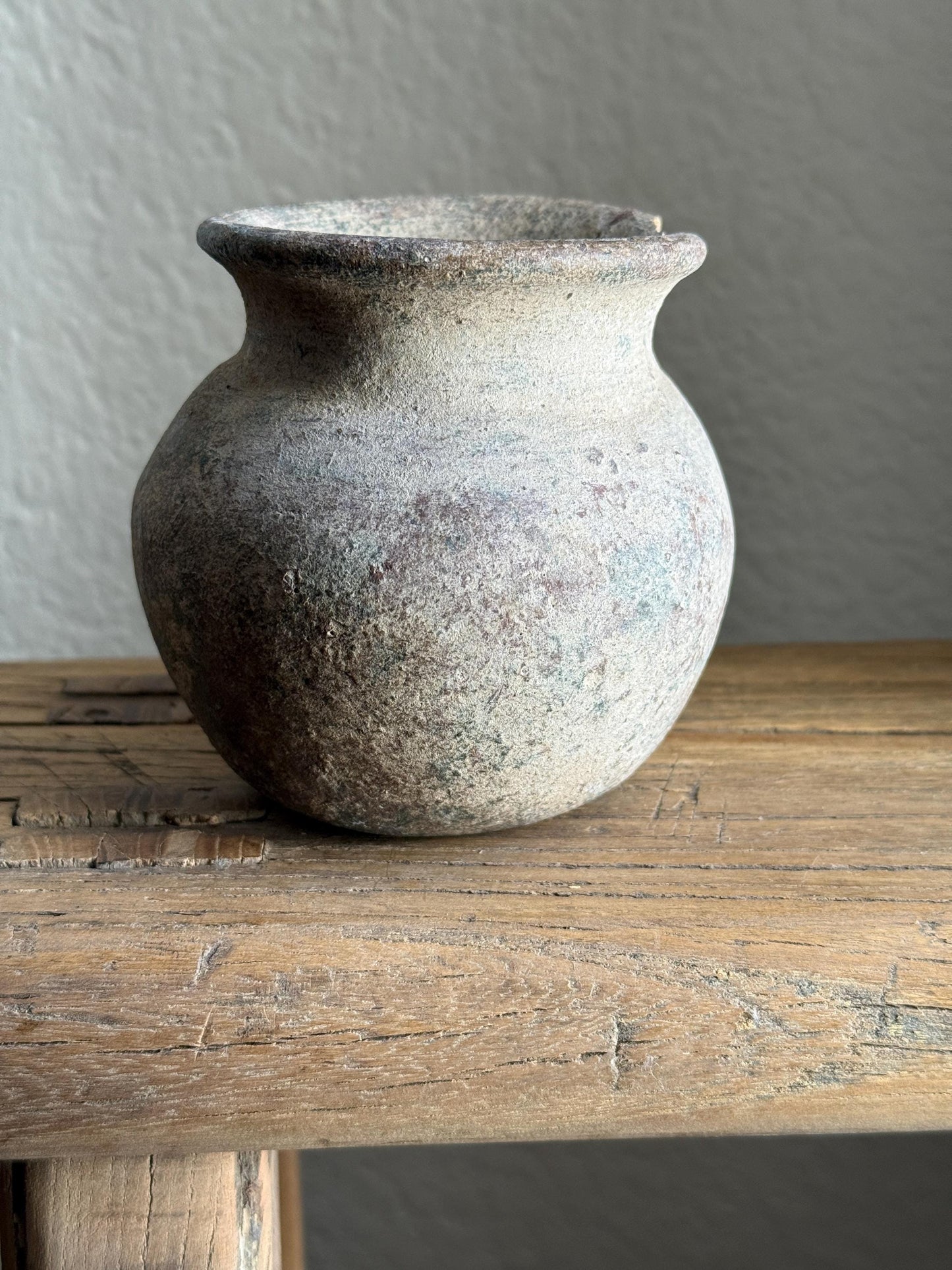 Small Vintage Clay Pot Vessel