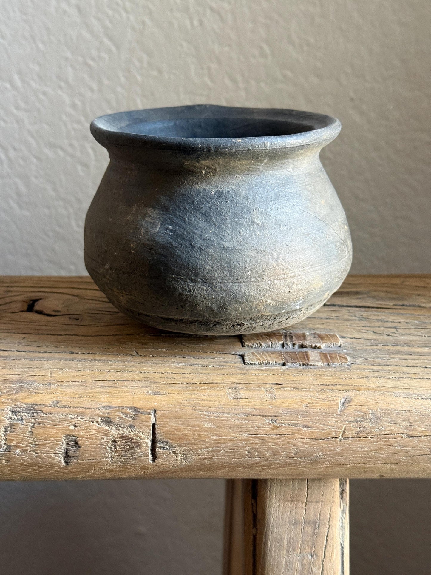 Small Vintage Clay Pot Vessel