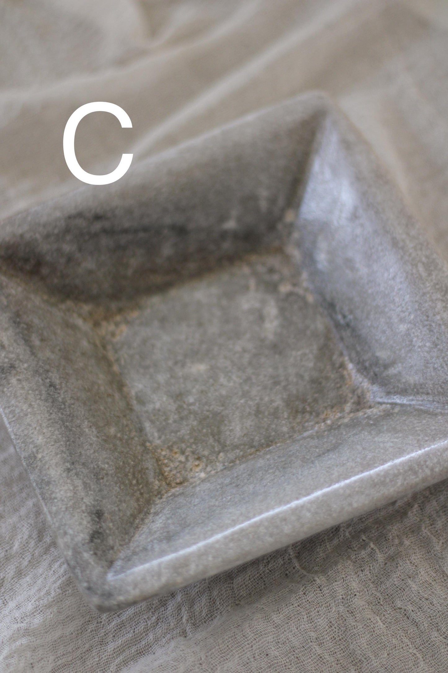 Square Vintage Marble Stone Bowl