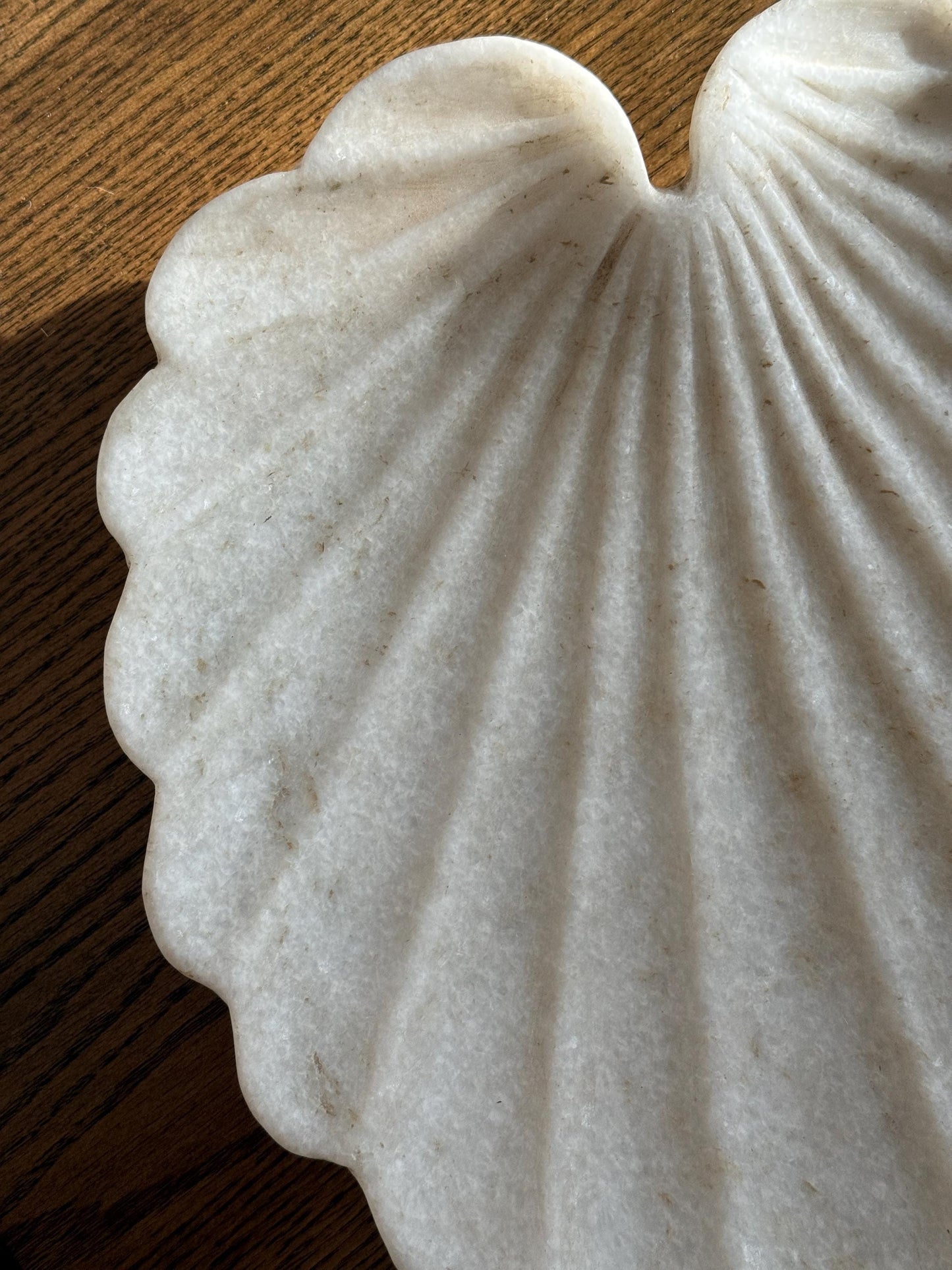 Large Marble Shell Bowl Platter