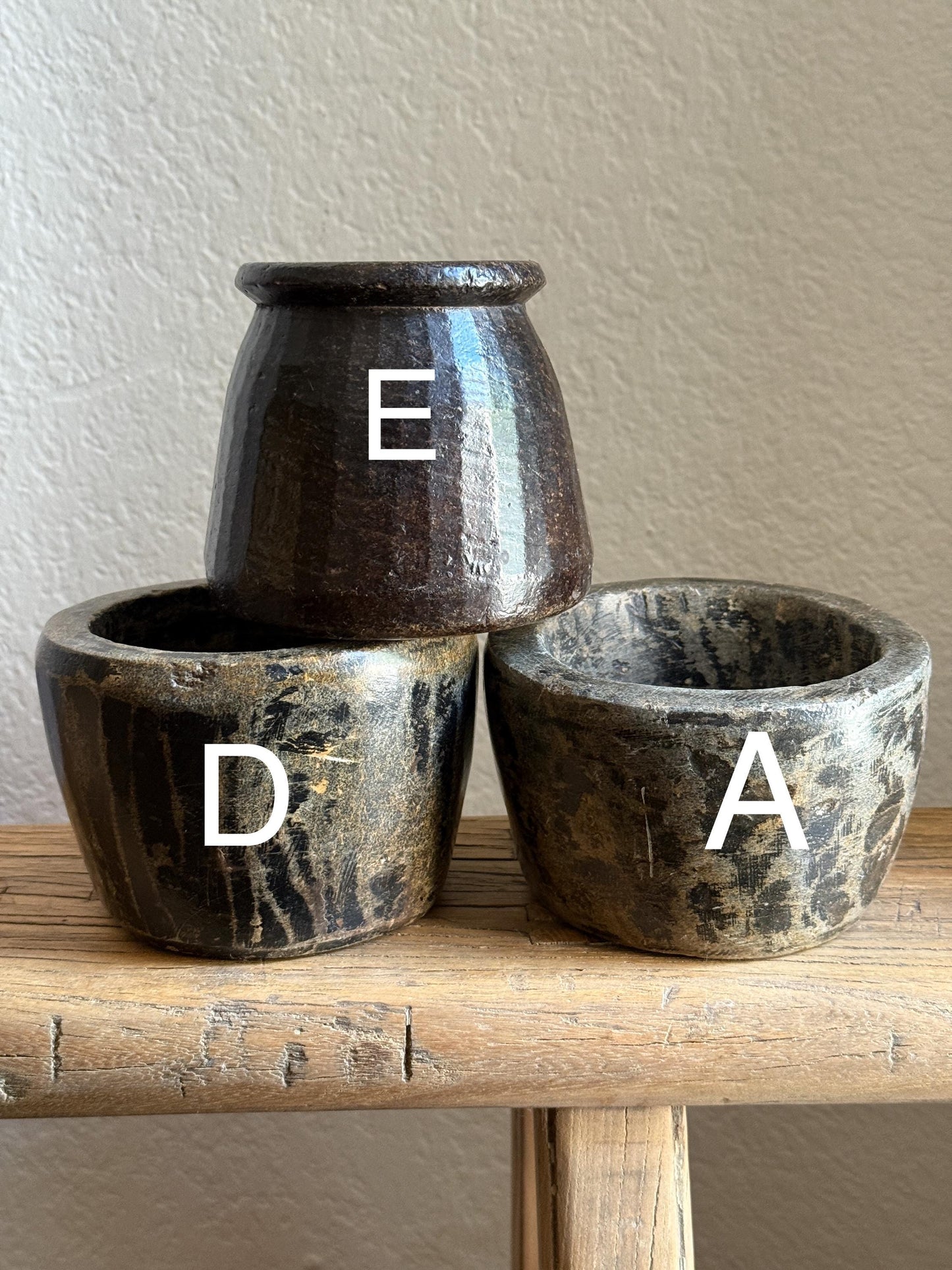 Vintage Stone Bowl / Stone Pickle Pot