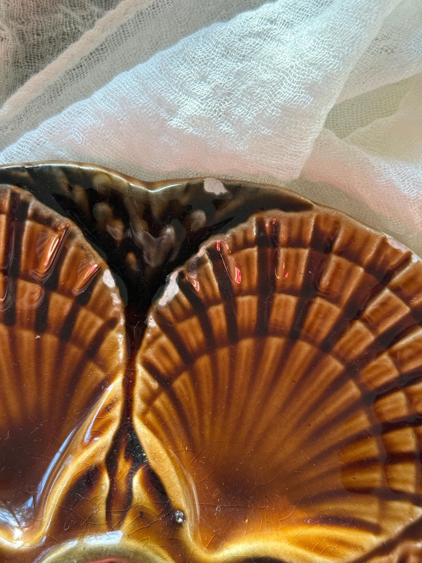 Vintage French Oyster Plate