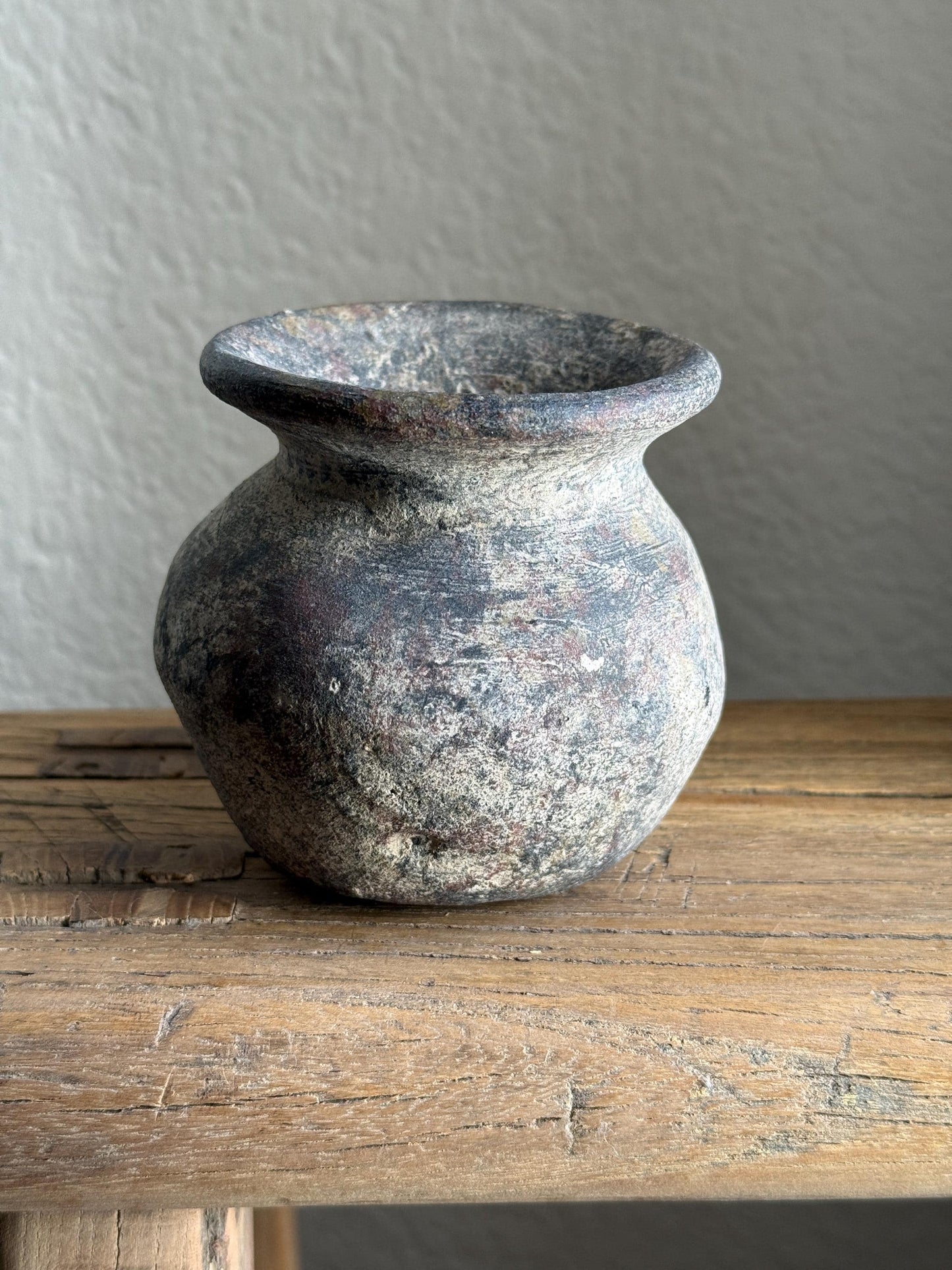 Small Vintage Clay Pot Vessel