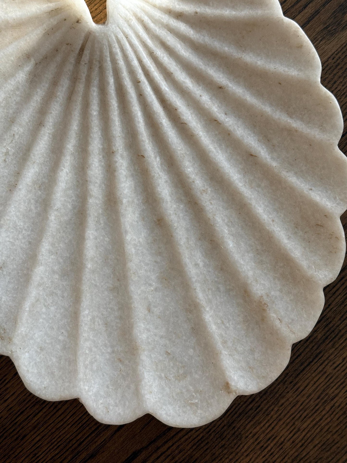 Large Marble Shell Bowl Platter