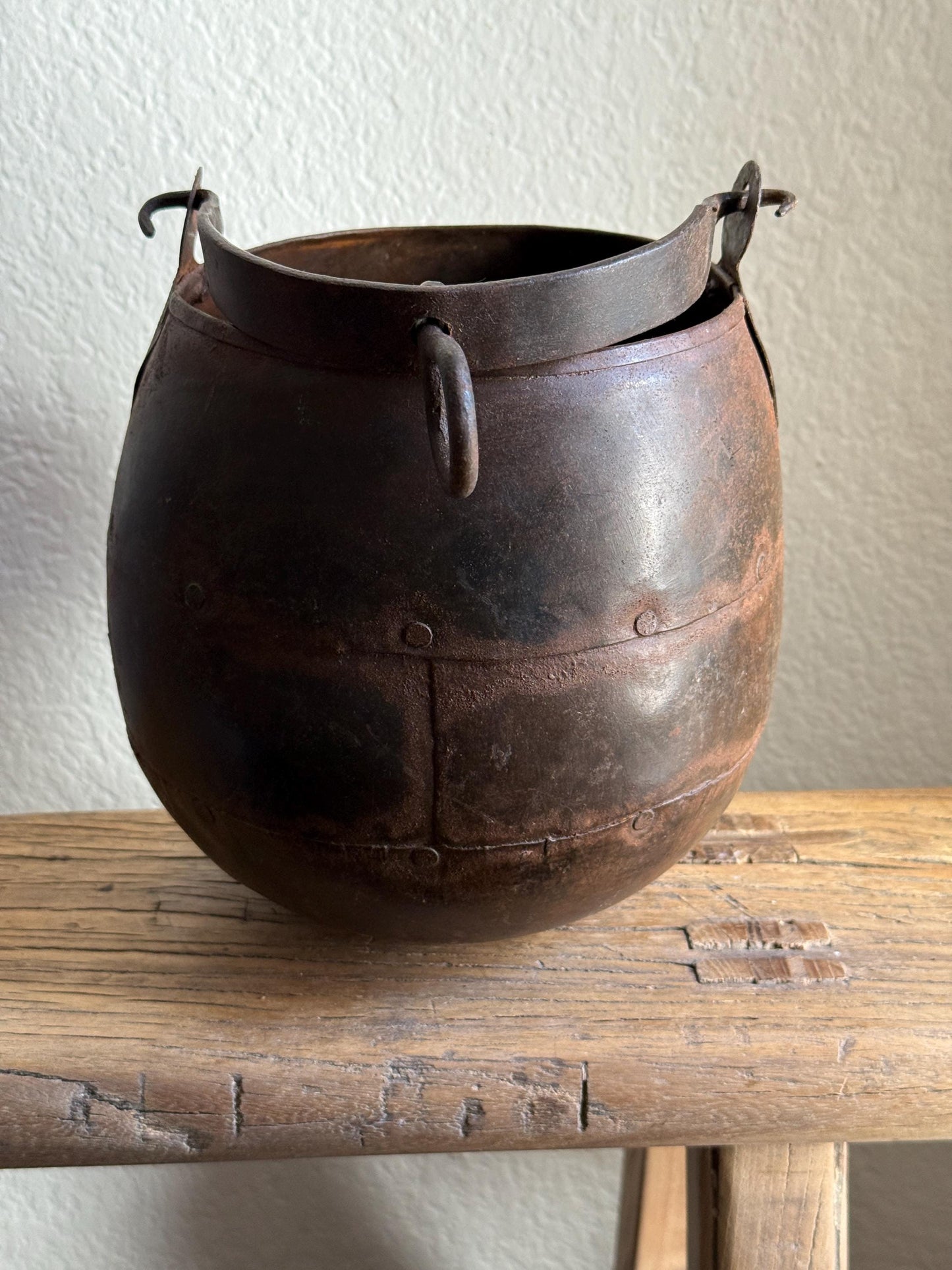 Vintage Iron Village Boiling Pot