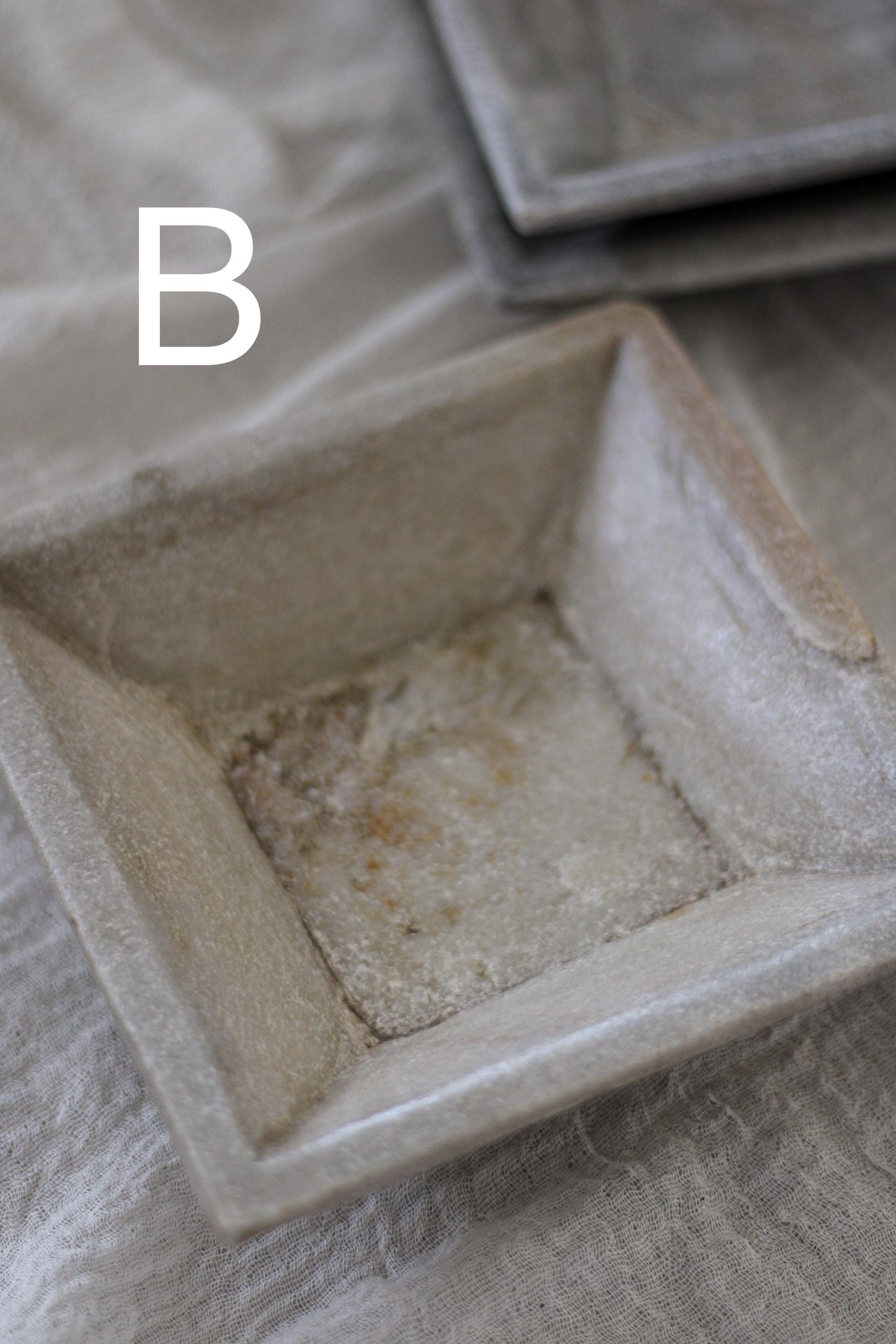 Square Vintage Marble Stone Bowl