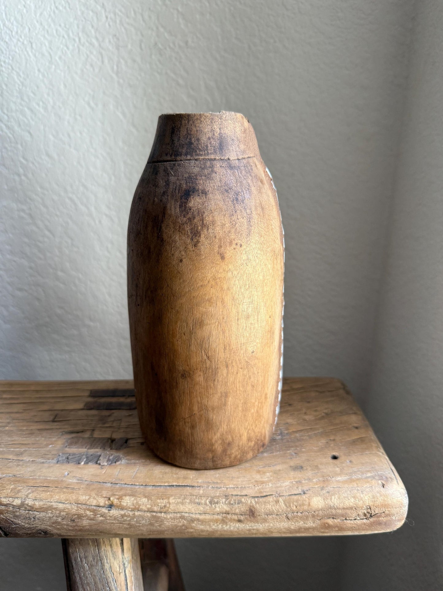 Vintage African Tutsi Wooden Vase